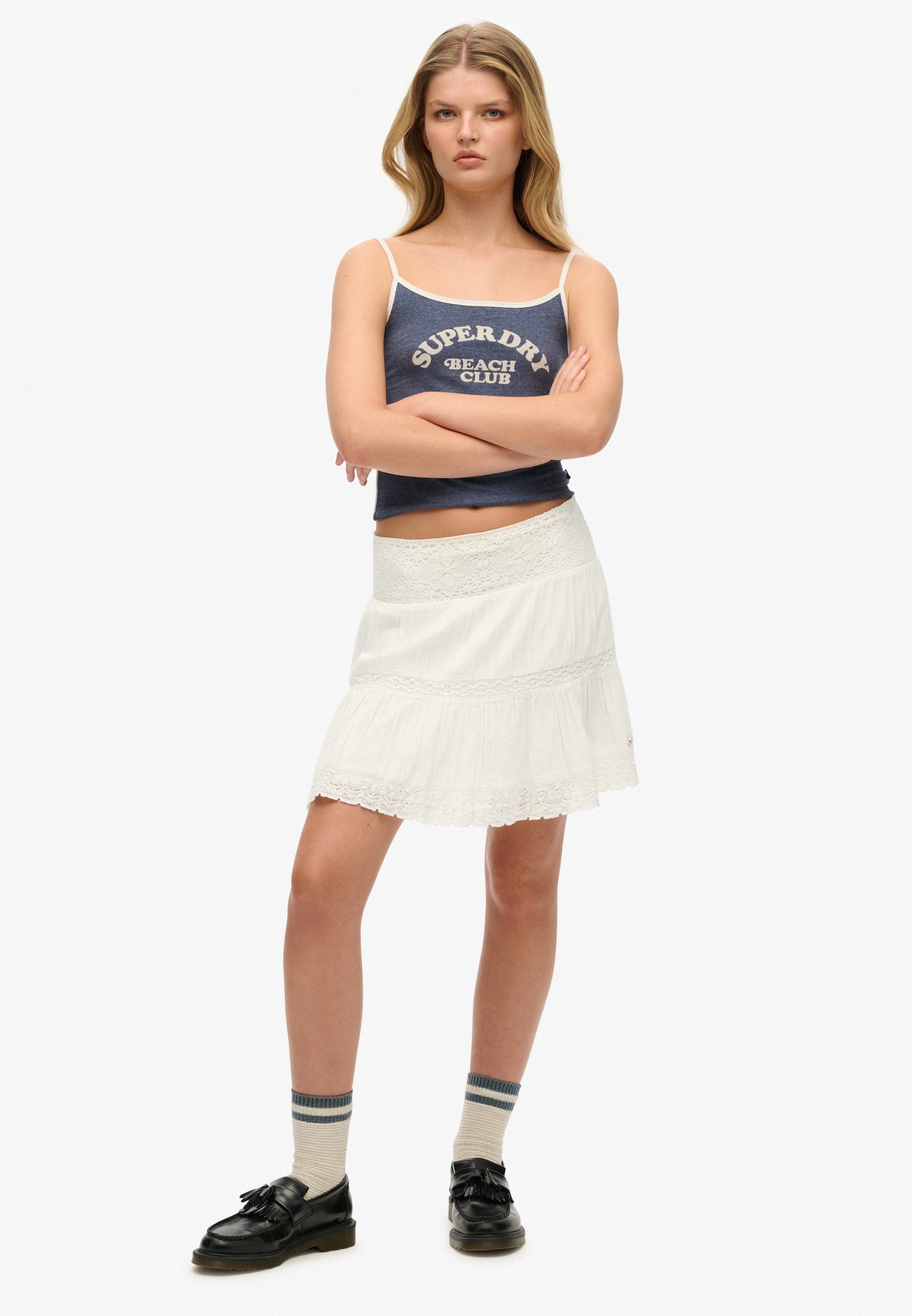 Superdry Minirock »IBIZA LACE MIX MINI SKIRT«