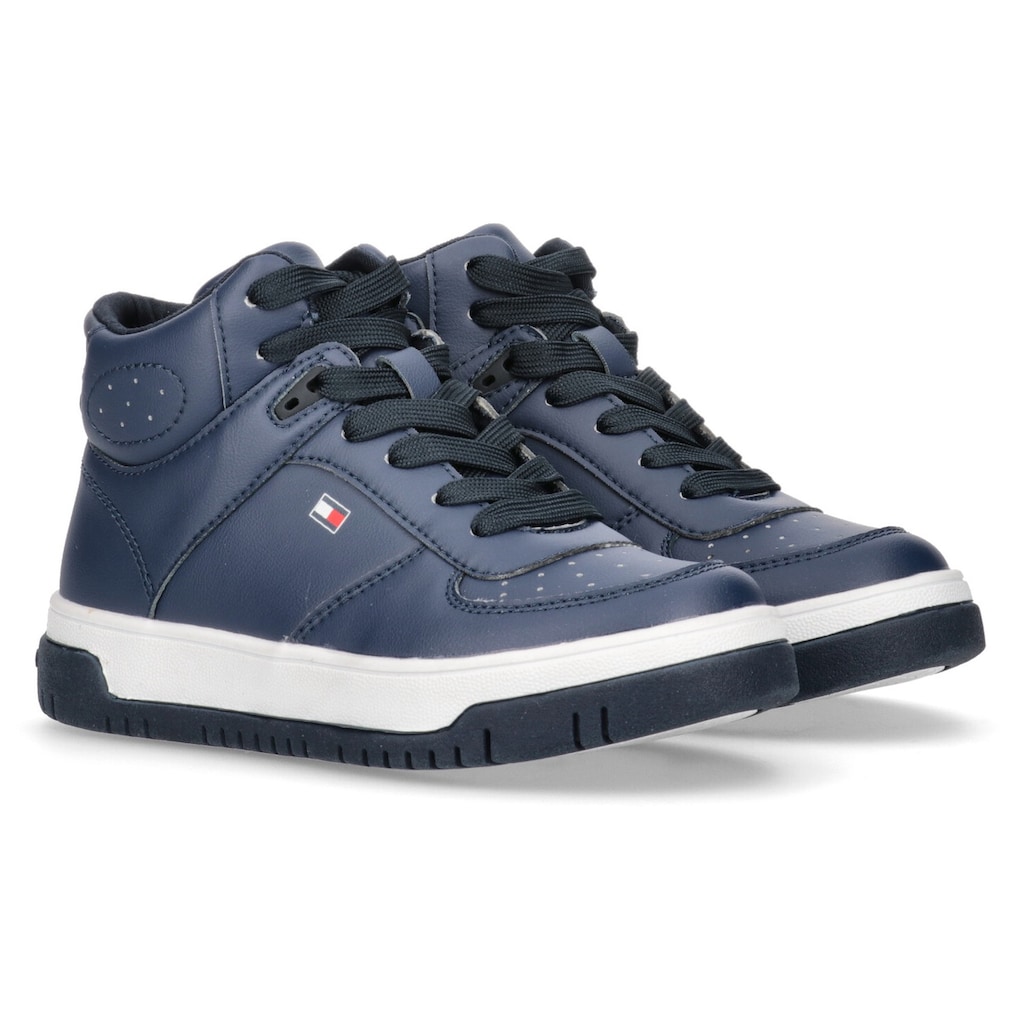 Tommy Hilfiger Sneaker »HIGT TOP LACE-UP SNEAKER«, mit Lochmuster