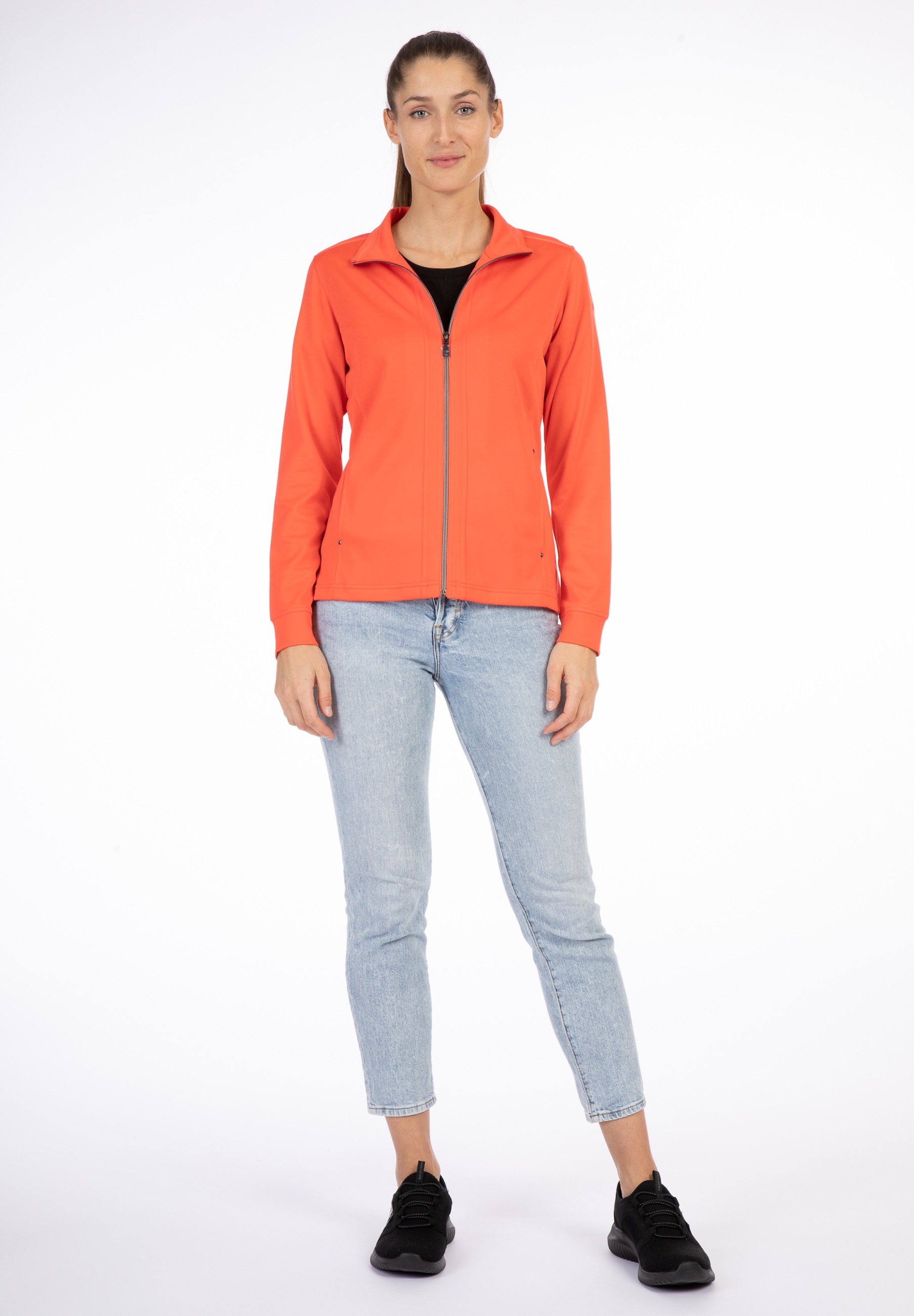 LPO Trainingsjacke "Abby II" weiche Fleecejacke in traditioneller Optik günstig online kaufen