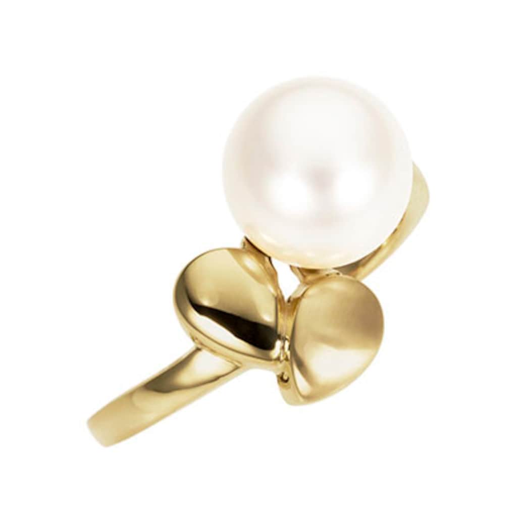 Firetti Perlenring »Schmuck Geschenk Gold 333 Fingerring Damenring Perle«