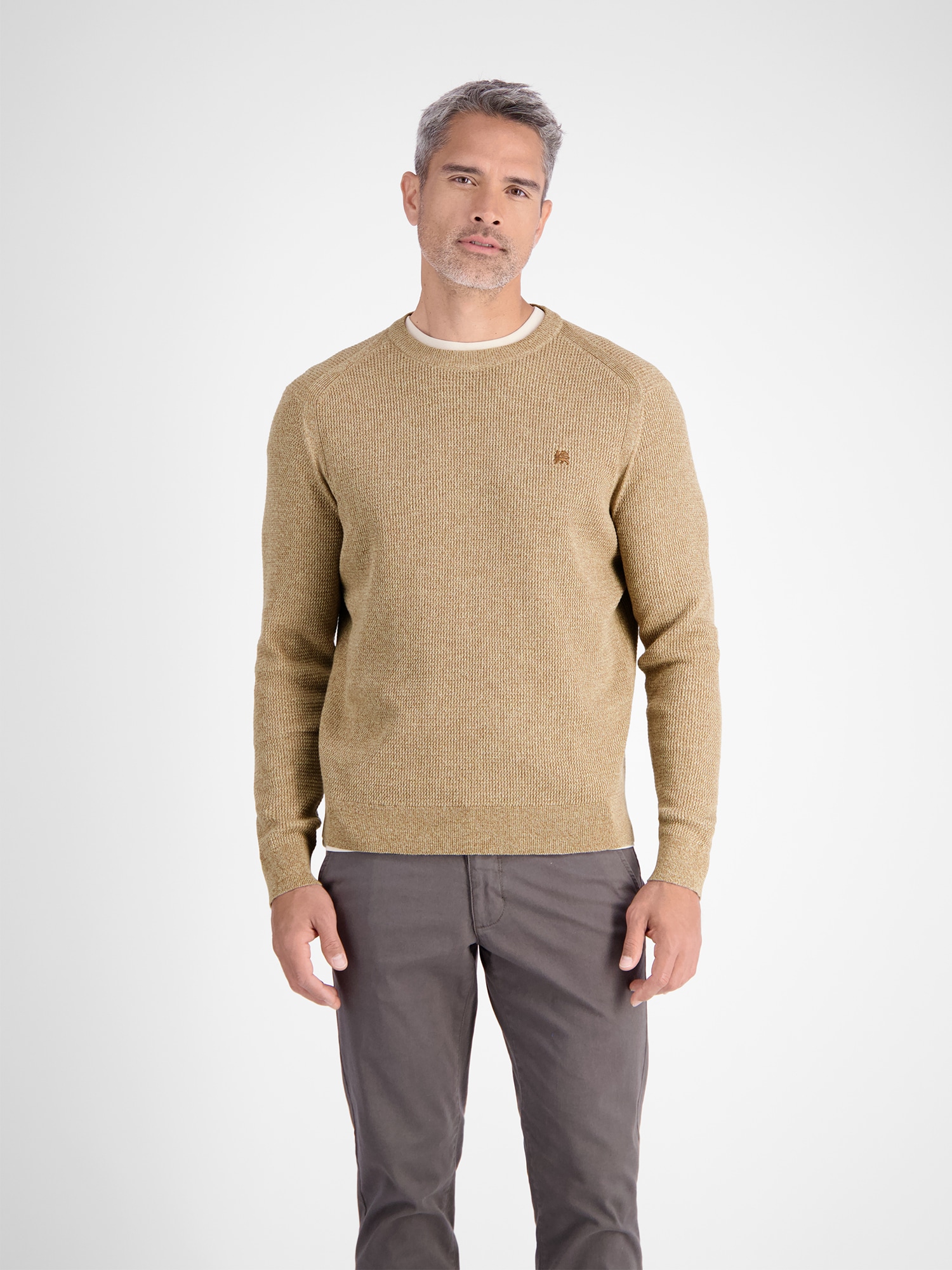LERROS Strickpullover "Herren Strickpullover in Strukturqualität"