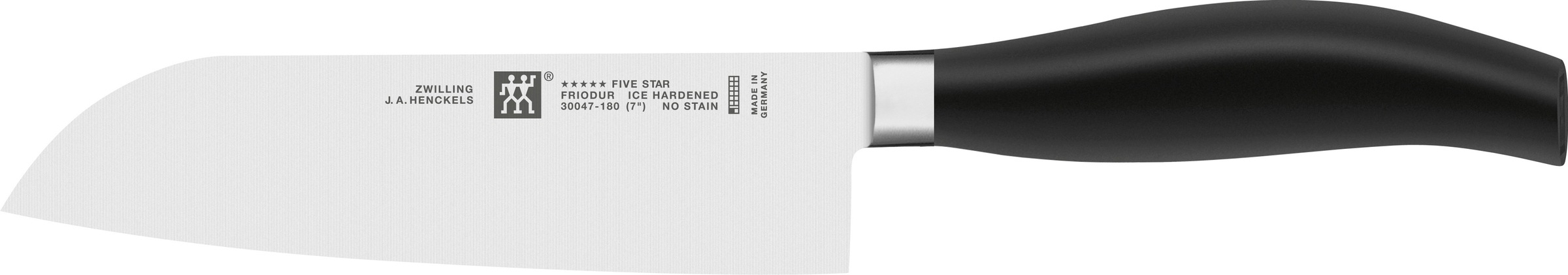 Zwilling Messer-Set »***** FIVE STAR«, (Set, 2 tlg., 1 Spick & Garniermesser (10 cm), 1 Santokumesser (18 cm), Made in Germany, Sonderschmelze, Ergonomisch, 2-tlg.