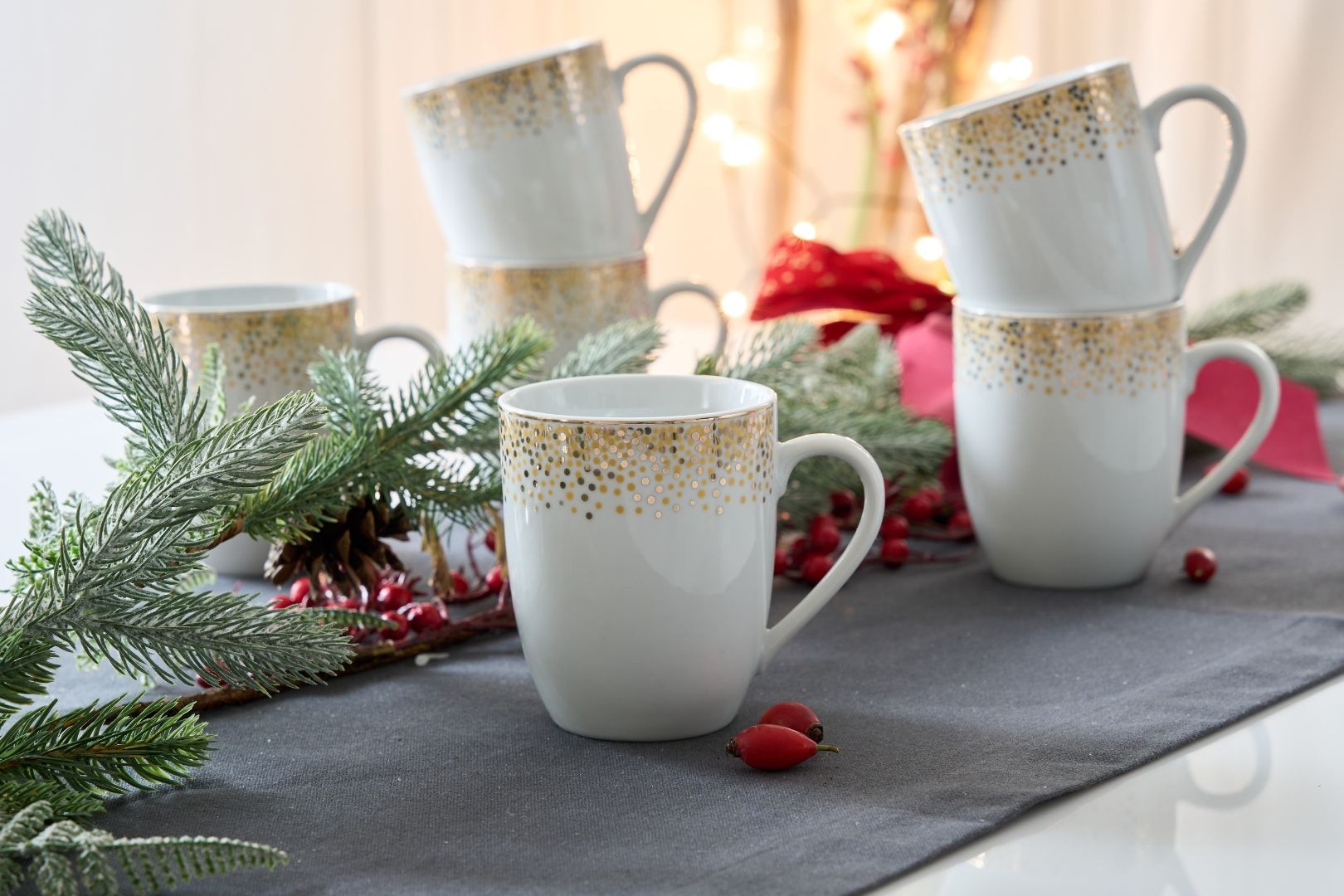 Retsch Arzberg Becher "DUSTY, 6-teiliges Becher-Set für 6 Personen, je 340 günstig online kaufen