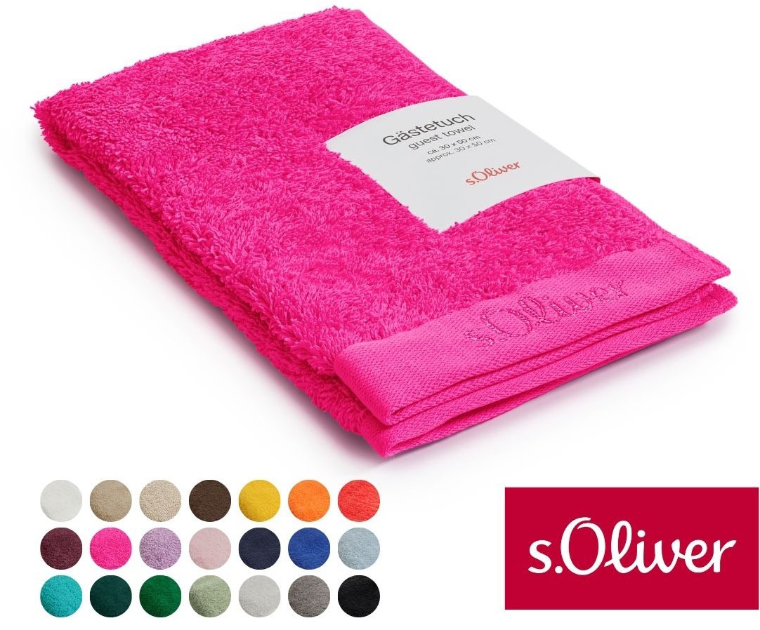 s.Oliver Gästehandtuch "s.Oliver, Premium Qualität, 600 gr/m², auch als Set günstig online kaufen