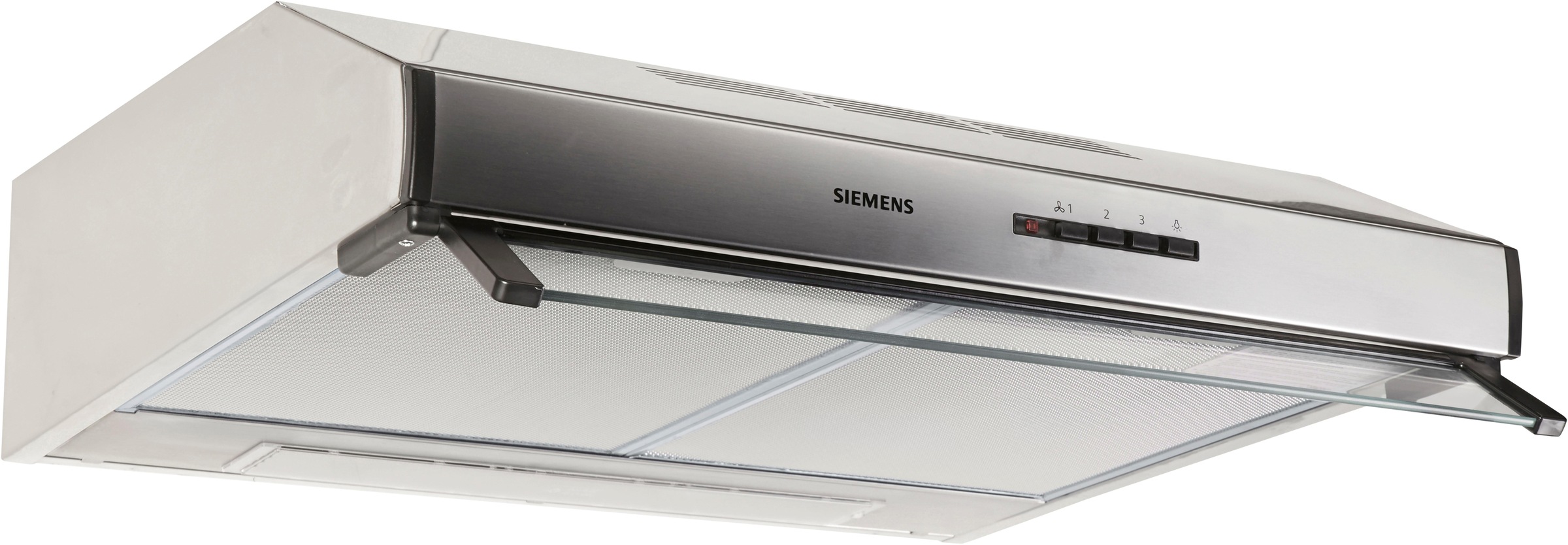 SIEMENS Unterbauhaube "LU63LCC50", B:60cm H:15cm T:48,2cm, silber, Dunstabzugshauben, Helle LED-Beleuchtung & frische Luft beim Kochen