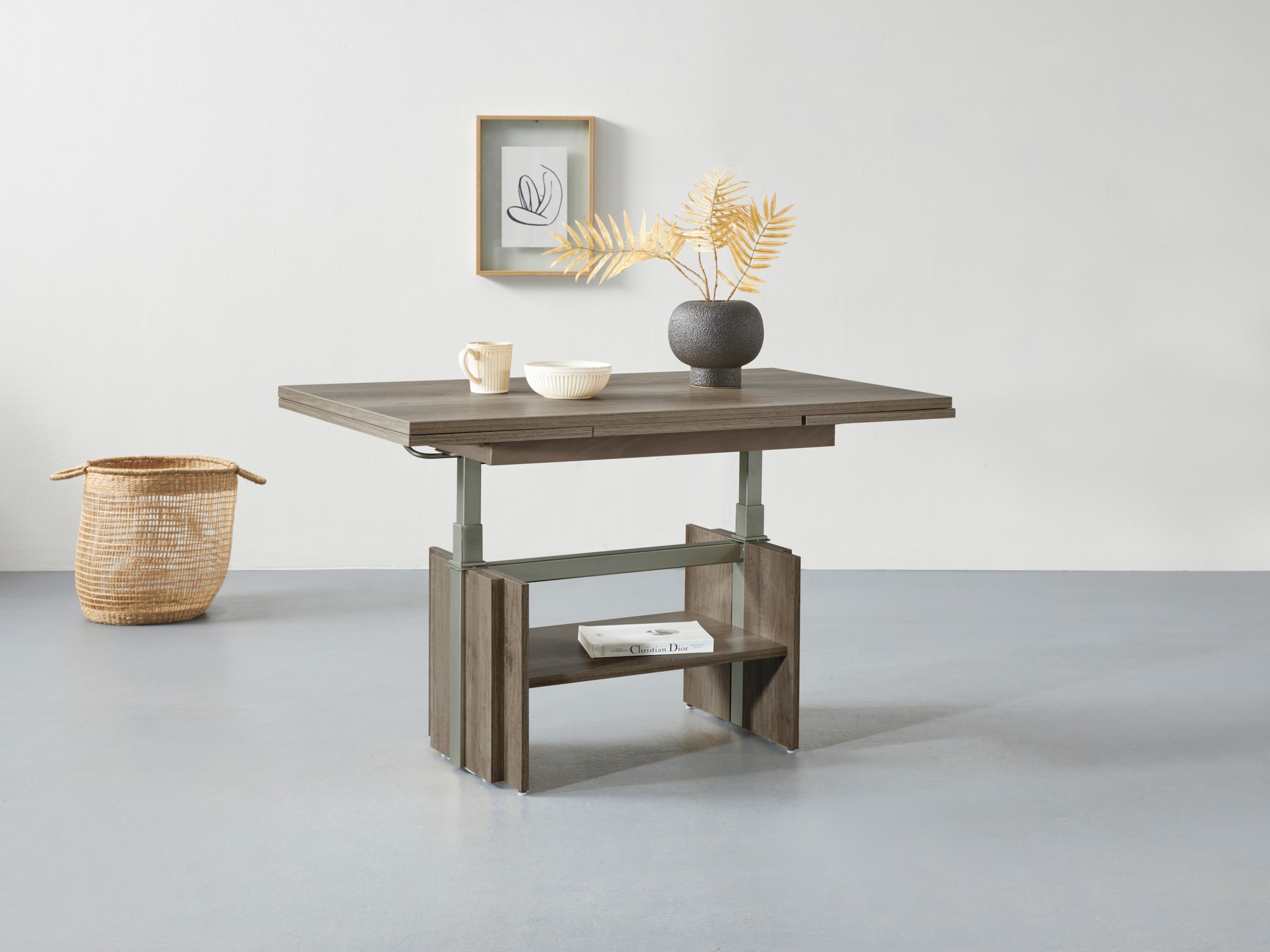 HELA Couchtisch "Funktionscouchtisch Henner" höhenverstellbar und ausziehba günstig online kaufen