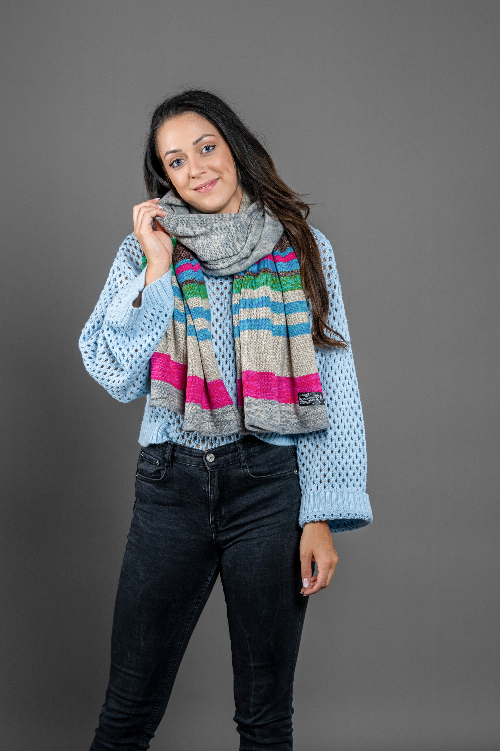 Thumbnail - COLLEZIONE ALESSANDRO Modeschal "Bea" 1 Stk. kuschelig weich in Steifenoptik