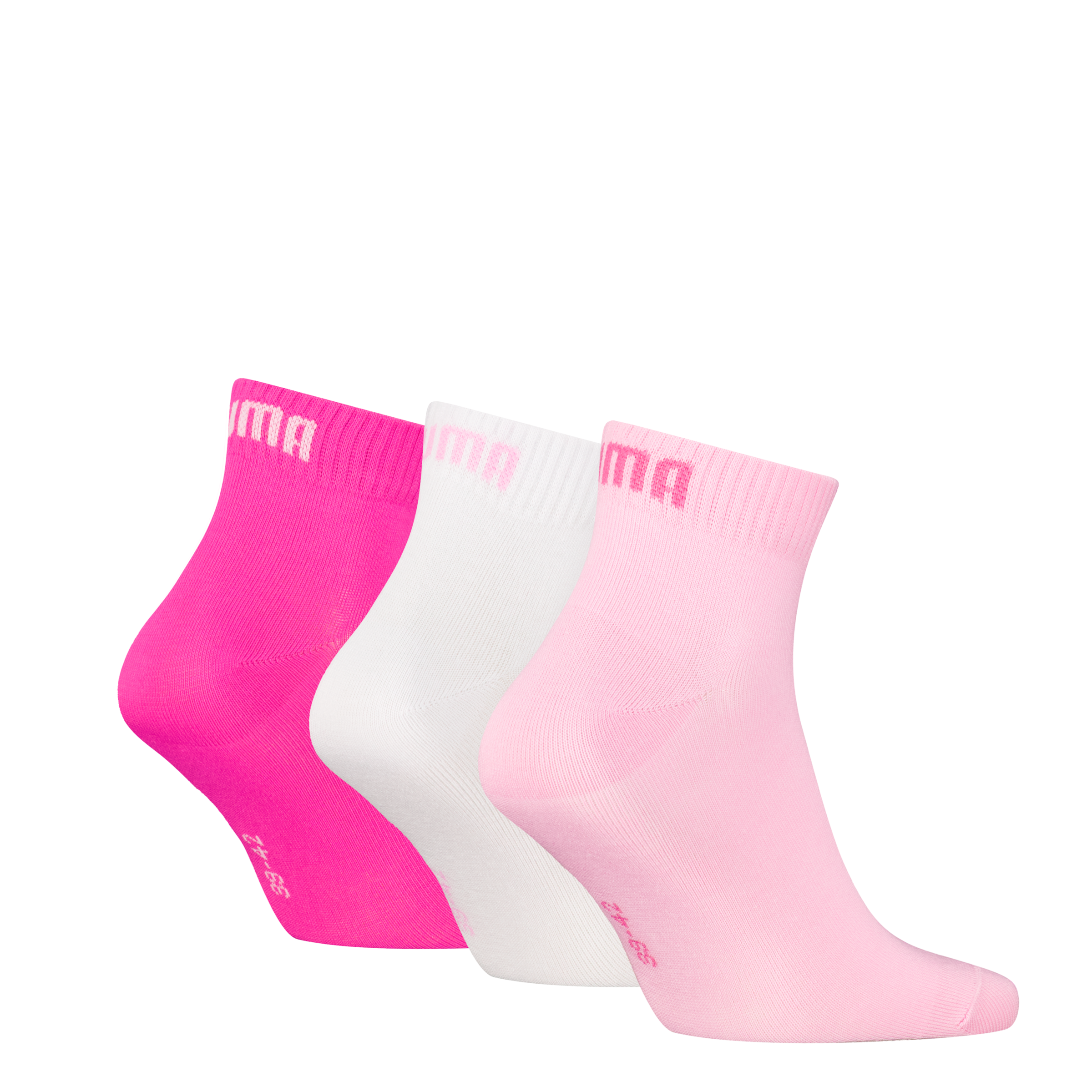 PUMA Kurzsocken, (3 Paar), Atmungsaktiv, Rippenbündchen, weiche Baumwollmis günstig online kaufen
