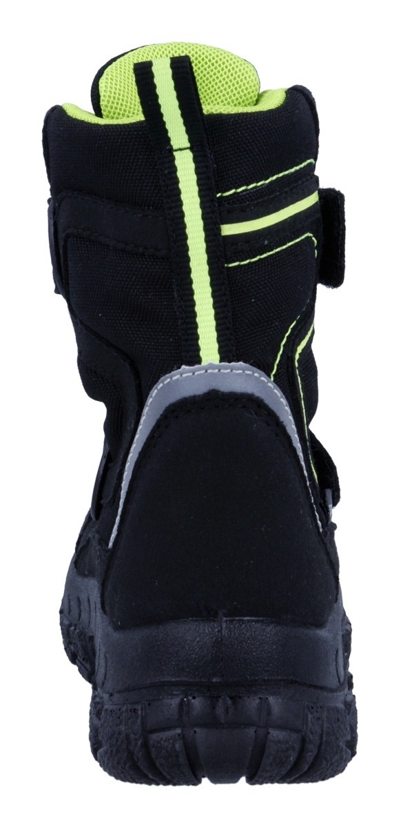 Winterstiefel RICHTER "Davos WMS: Weit", Damen, Gr. 28, schwarz, neongelb, Lederimitat, Textil, kontrastfarbene Details, Schuhe Winterstiefel, Klettstiefel in Schuhweite: Weit, Größenschablone zum Download 3