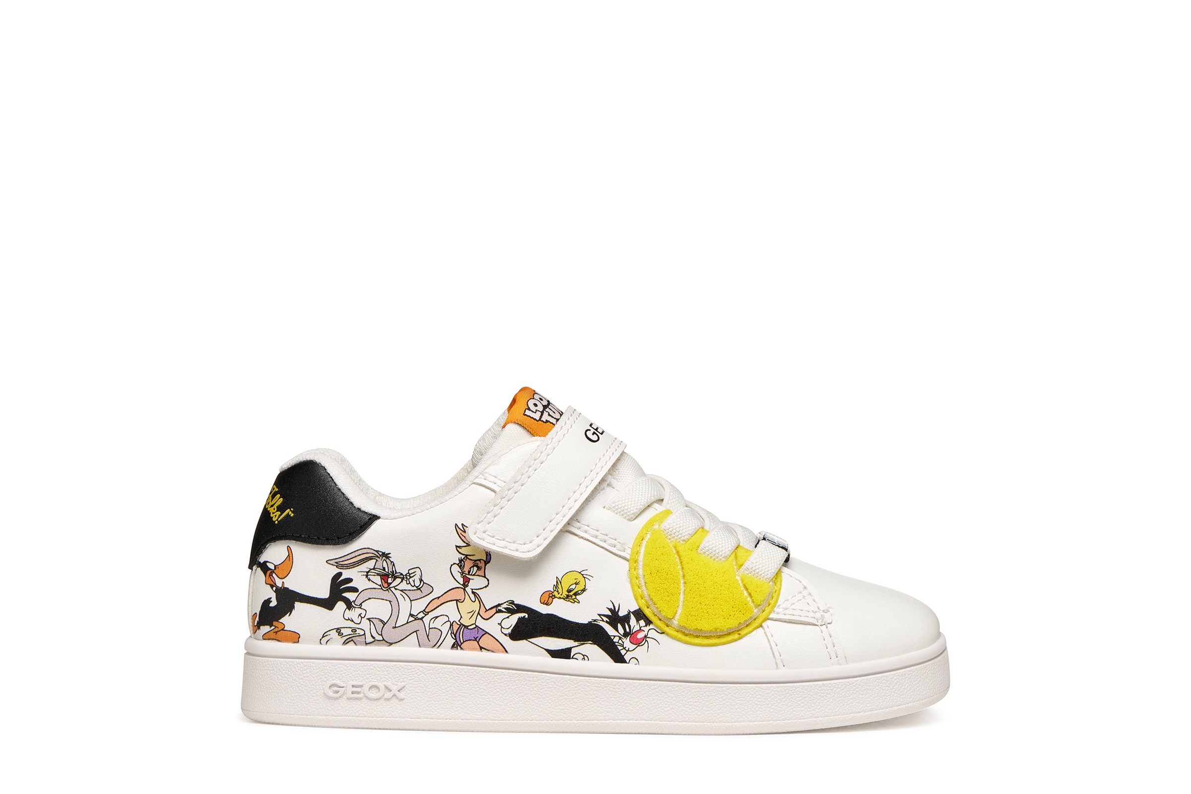 Geox Sneaker »J ECLYPER BOY«  Klettschuh mit Looney Tunes Motiv, Größenschablone zum Download