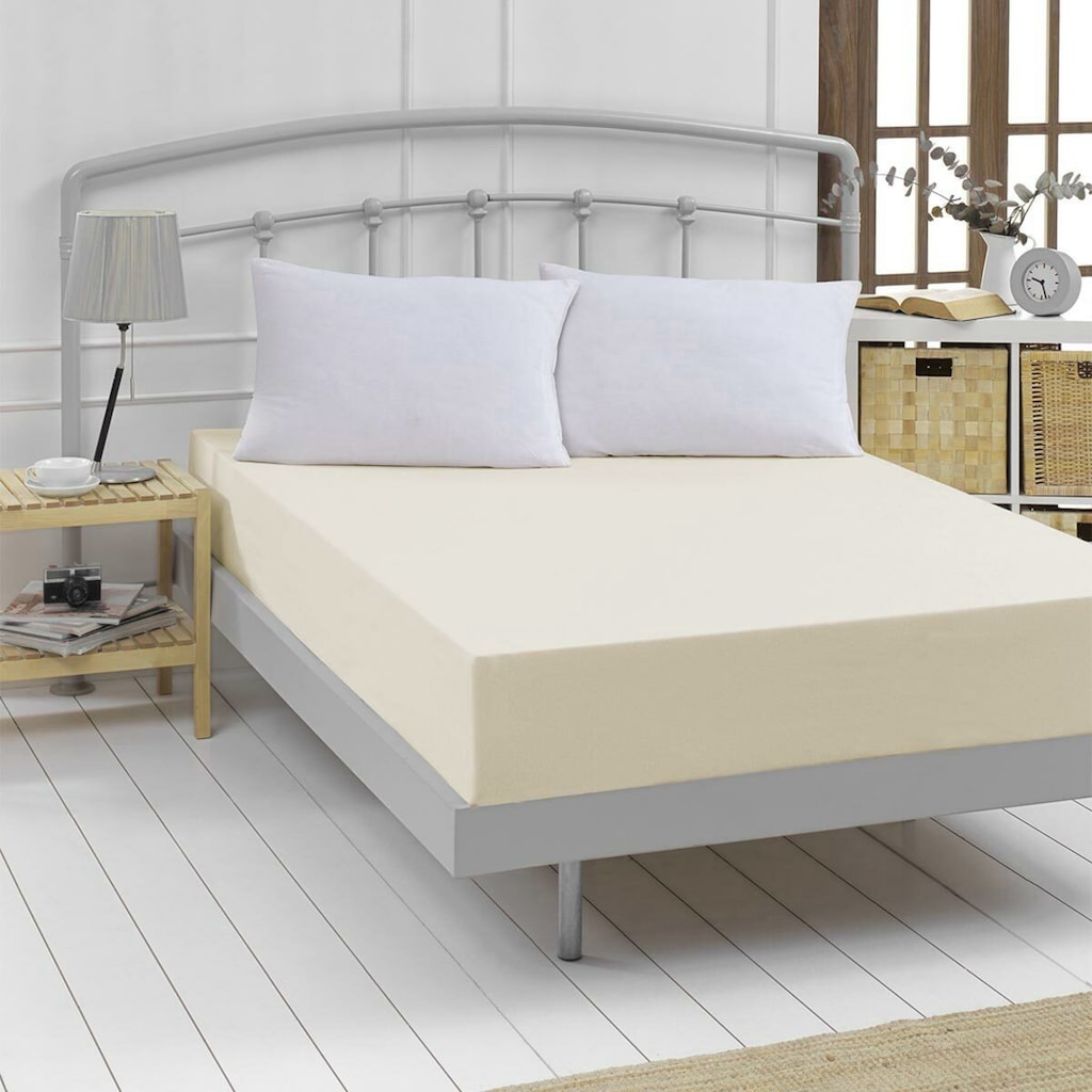 TRAUMSCHLAF Spannbettlaken »Feinbiber Boxspring Spannbetttuch«