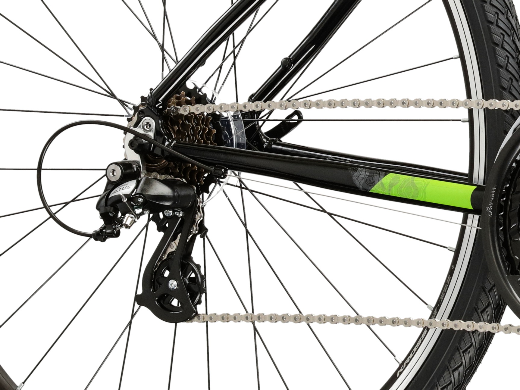 Kross Crossrad »Evado 2.0 schwarz« 21 Gang Shimano ALTUS M310 Schaltwerk Kettenschaltung