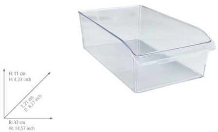 WENKO Organizer »L«, für Vorräte, passend für Küchenschrank und -regal, PET, transparent