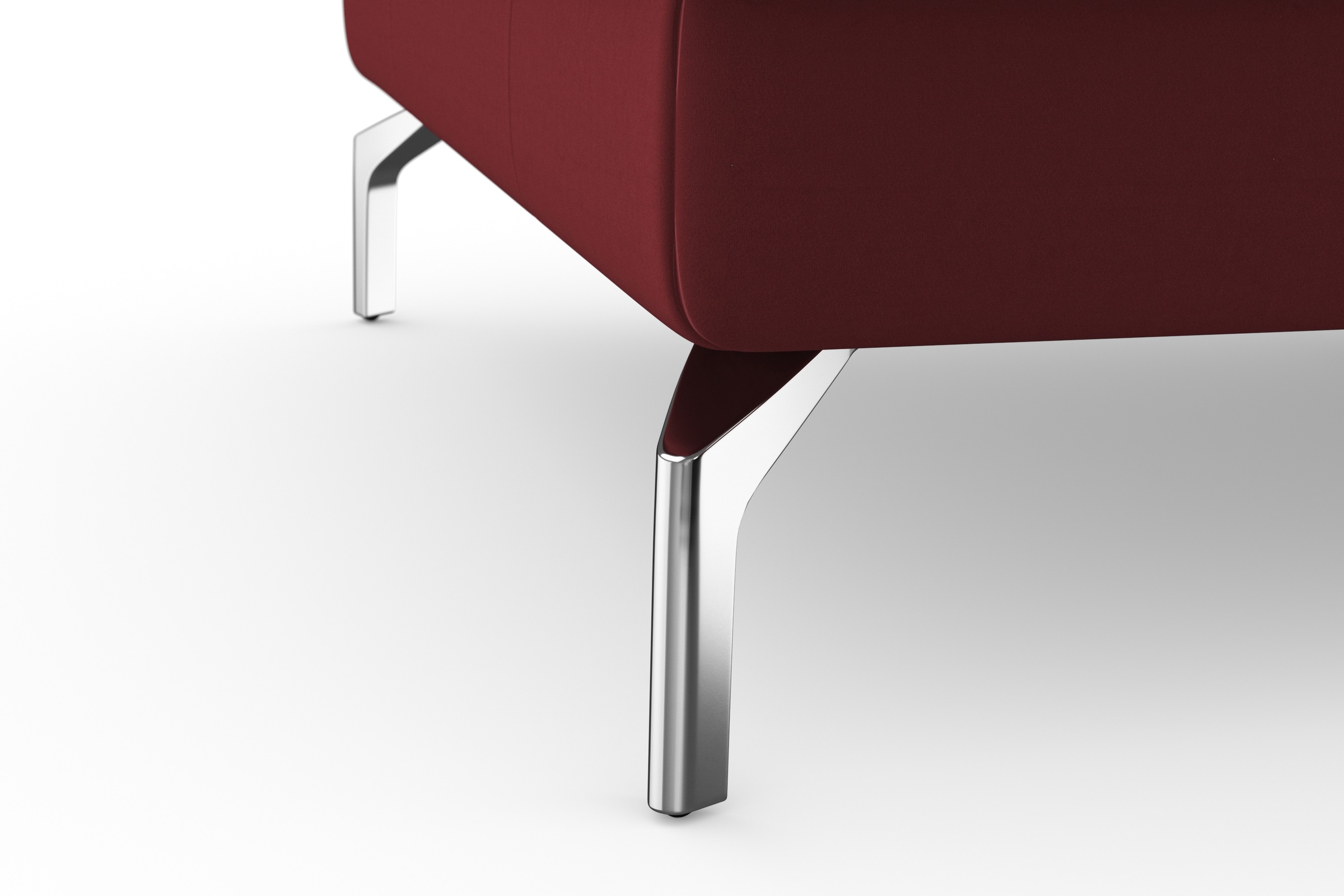 sit&more Ecksofa »Bendigo L-Form«, inklusive Sitztiefenverstellung, Bodenfreiheit 15 cm, in 2 Fußfarben