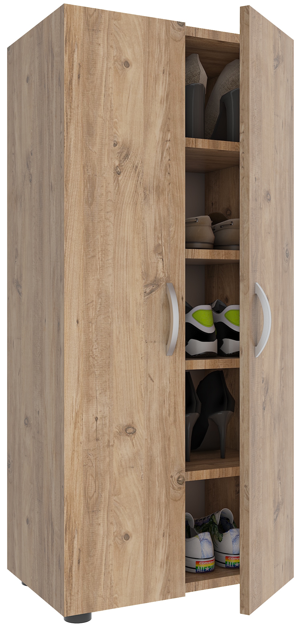 VCM Schuhschrank »XL Holz Großer Schuhschrank Schuhkommode Ulas 5«, (1 St., VCM Ulas)