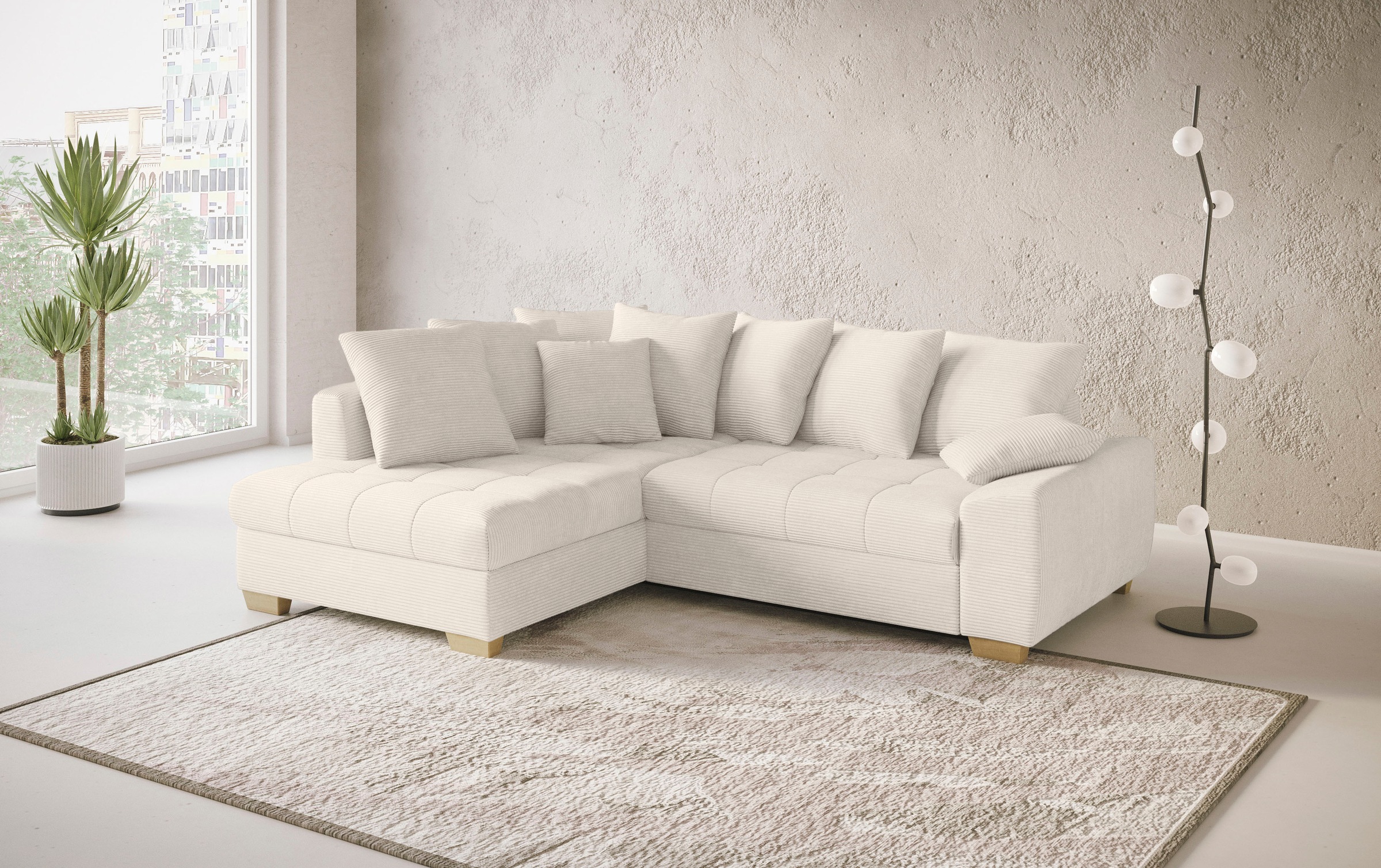 Mr. Couch Ecksofa "Nikita II, L-Form", Wahlweise mit Bettfunktion, Bettkast günstig online kaufen