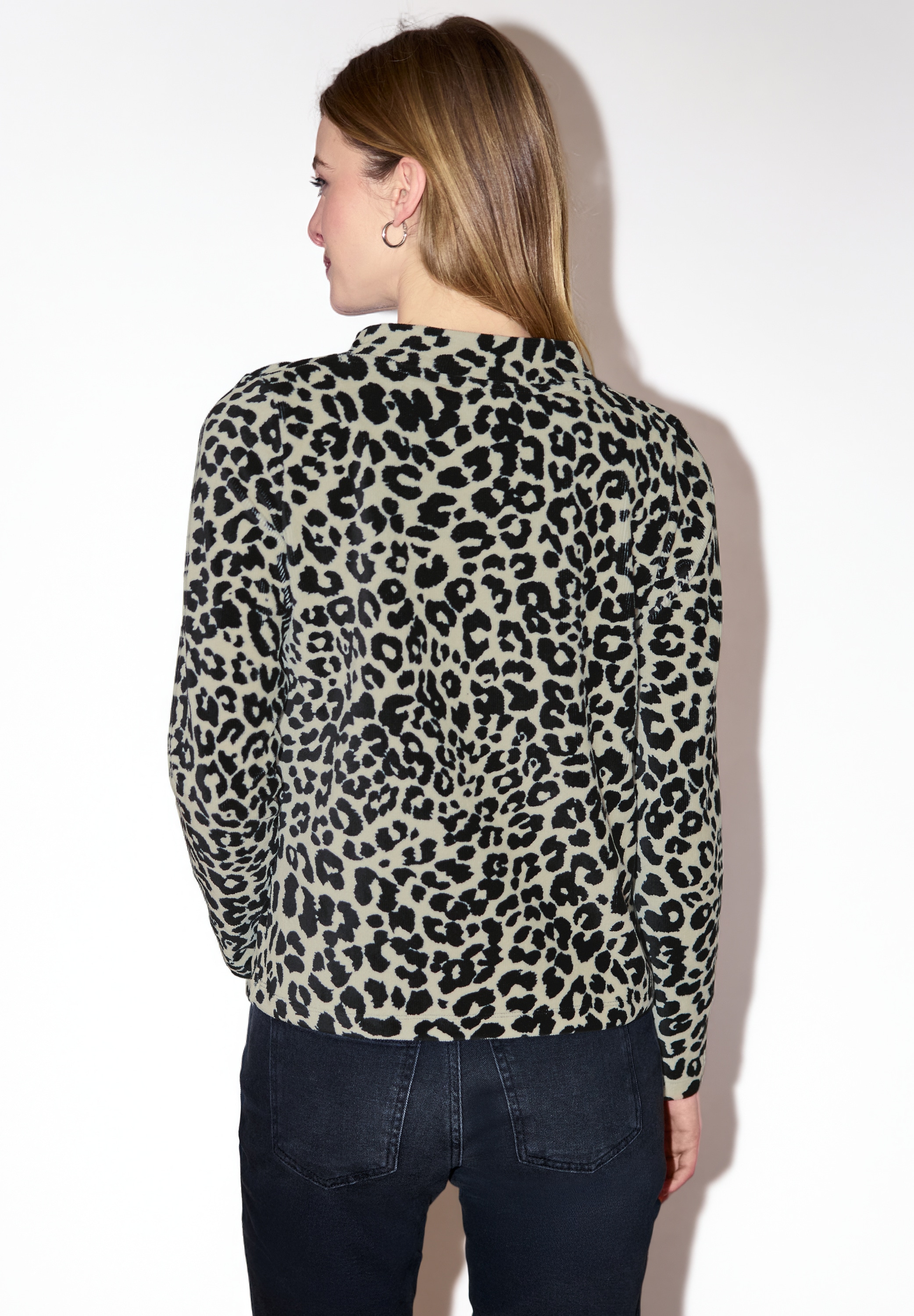 STREET ONE STUDIO Langarmshirt im Leo Design