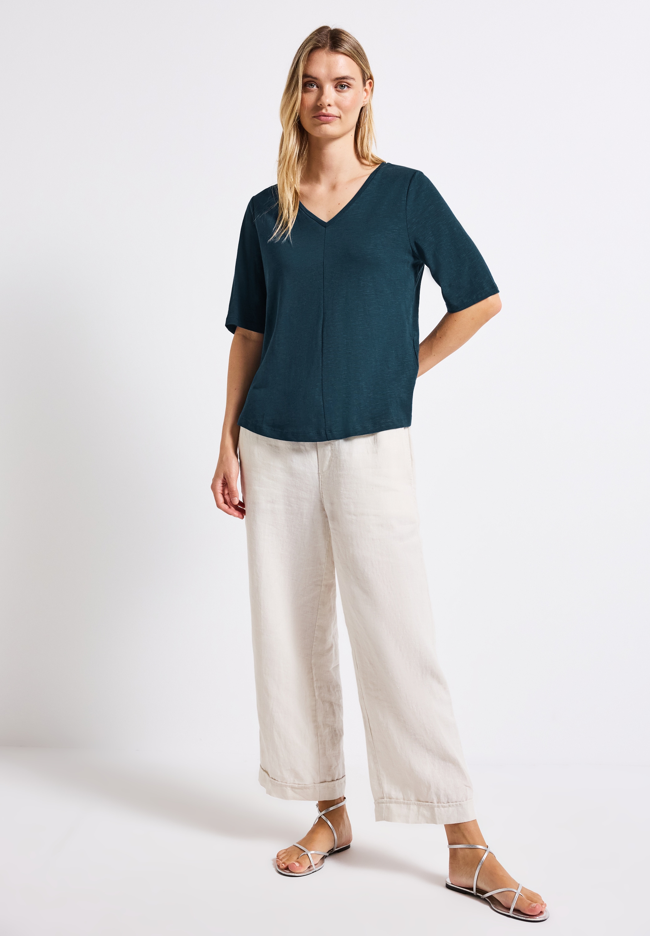 STREET ONE T-Shirt, im soften Baumwoll-Mix