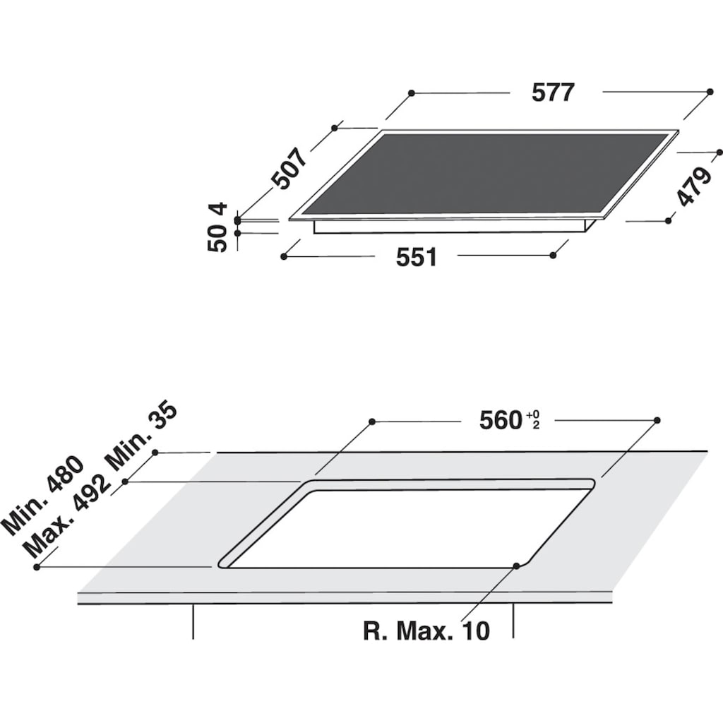 BAUKNECHT Backofen-Set »BAKO 800 PYRO IND«, BAR2 KP8V2 IN, mit 2-fach-Teleskopauszug, Pyrolyse-Selbstreinigung