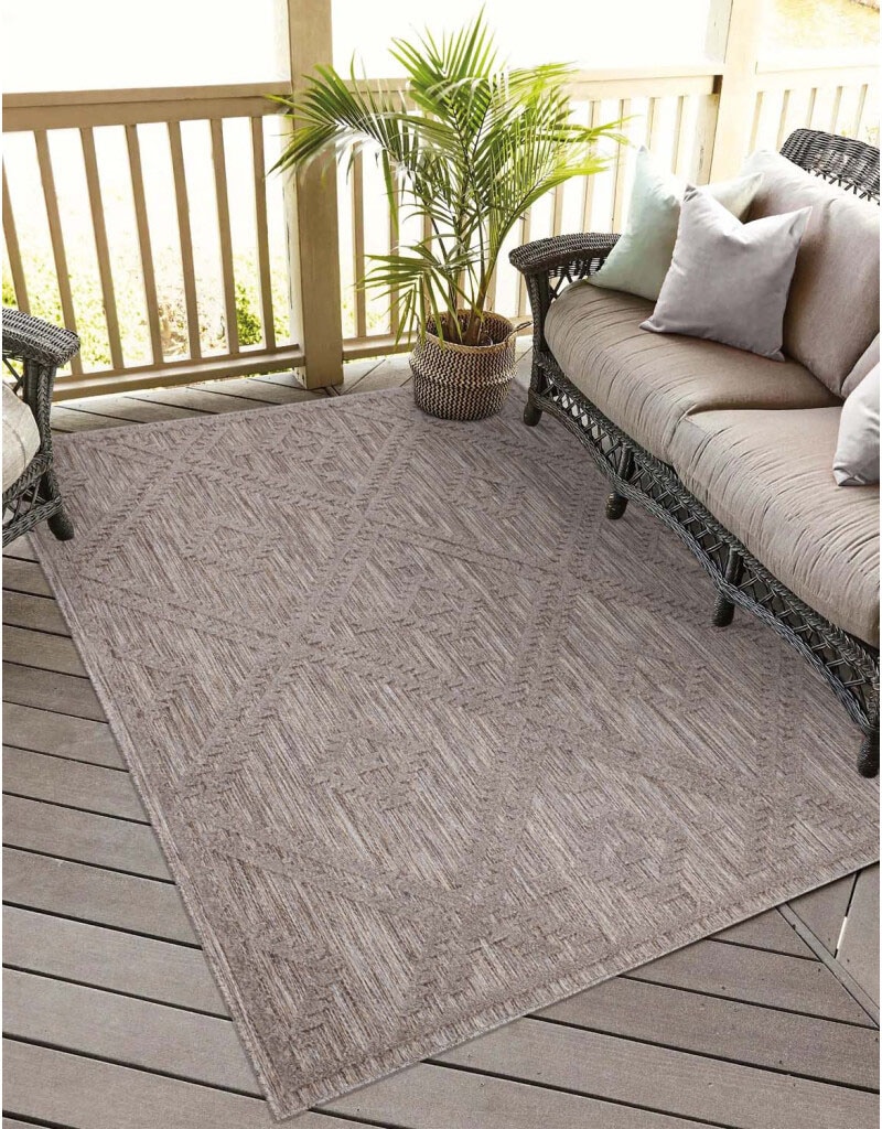 Carpet City Teppich "In-& Outdoorteppich Santorini 454, 3D-Effekt, Raute-Op günstig online kaufen