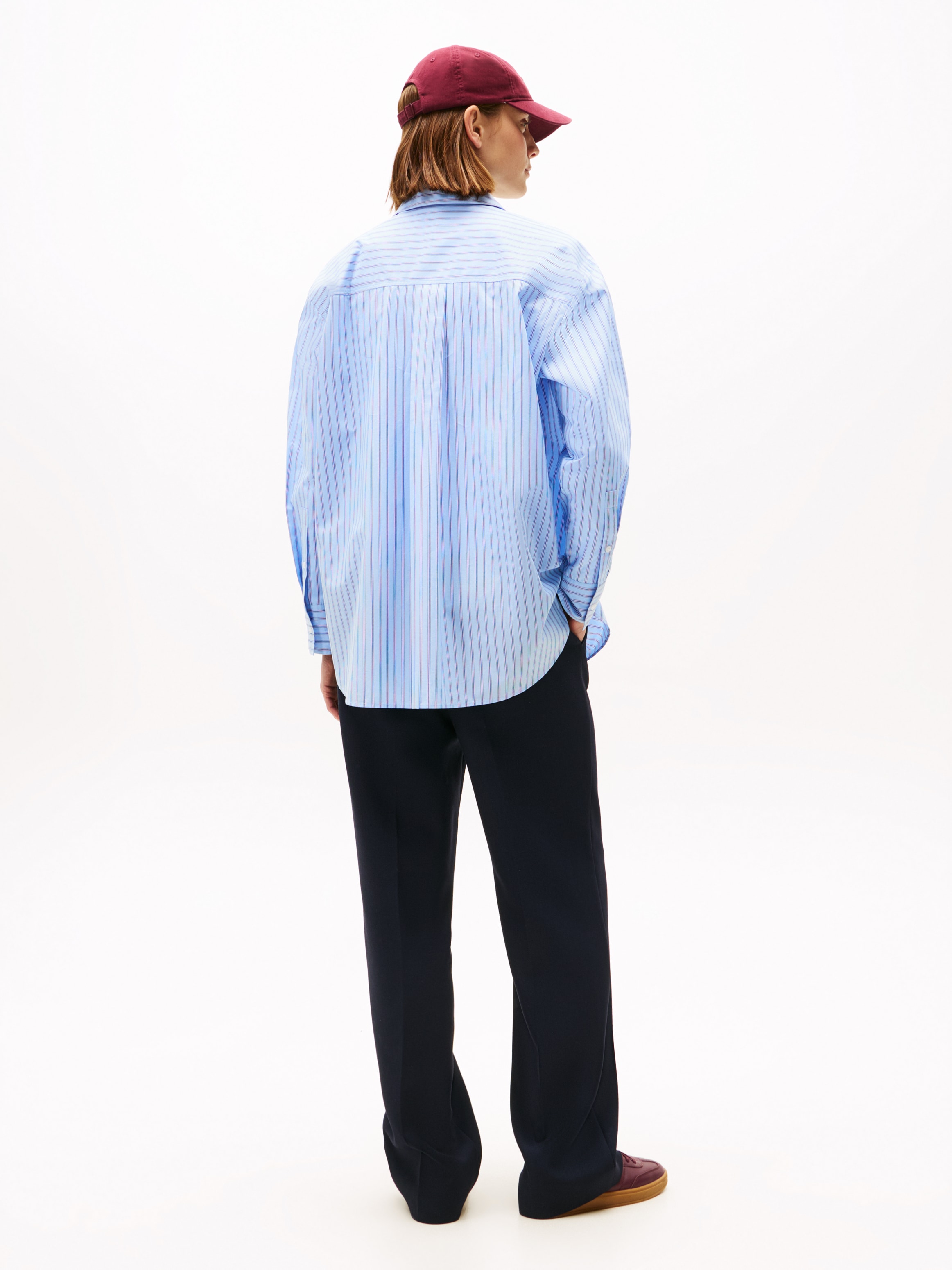 Tommy Hilfiger Langarmbluse »ESS POPLIN EASY FIT SHIRT« Baumwolle