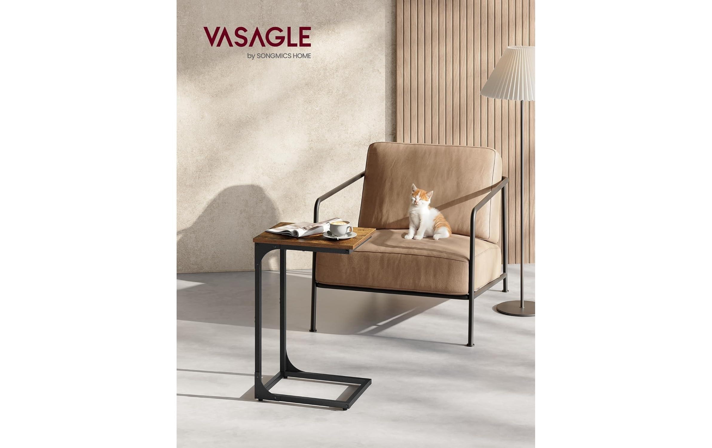 VASAGLE Beistelltisch »C-förmig 30 x 62 cm«