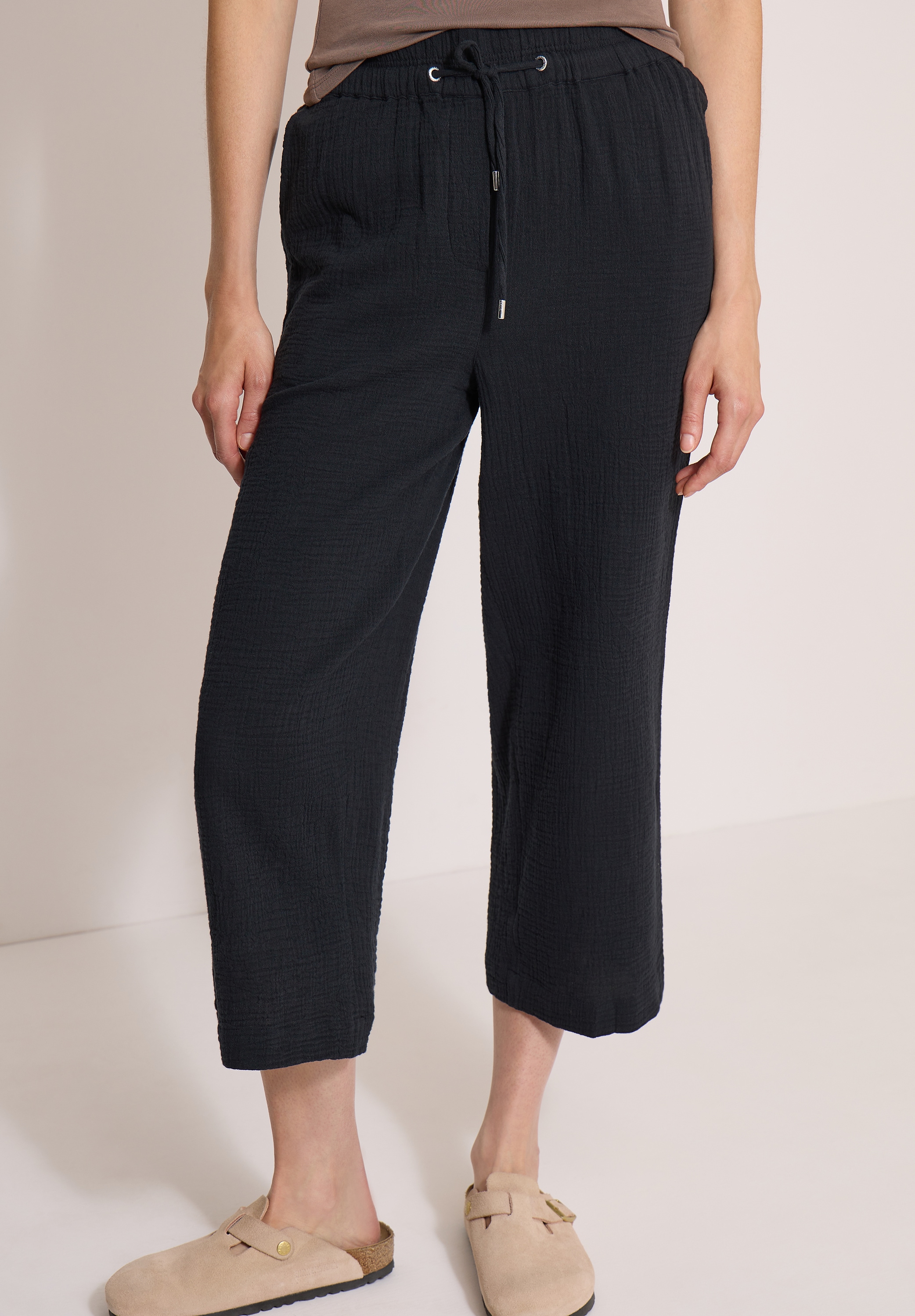 Cecil Stoffhose High Waist