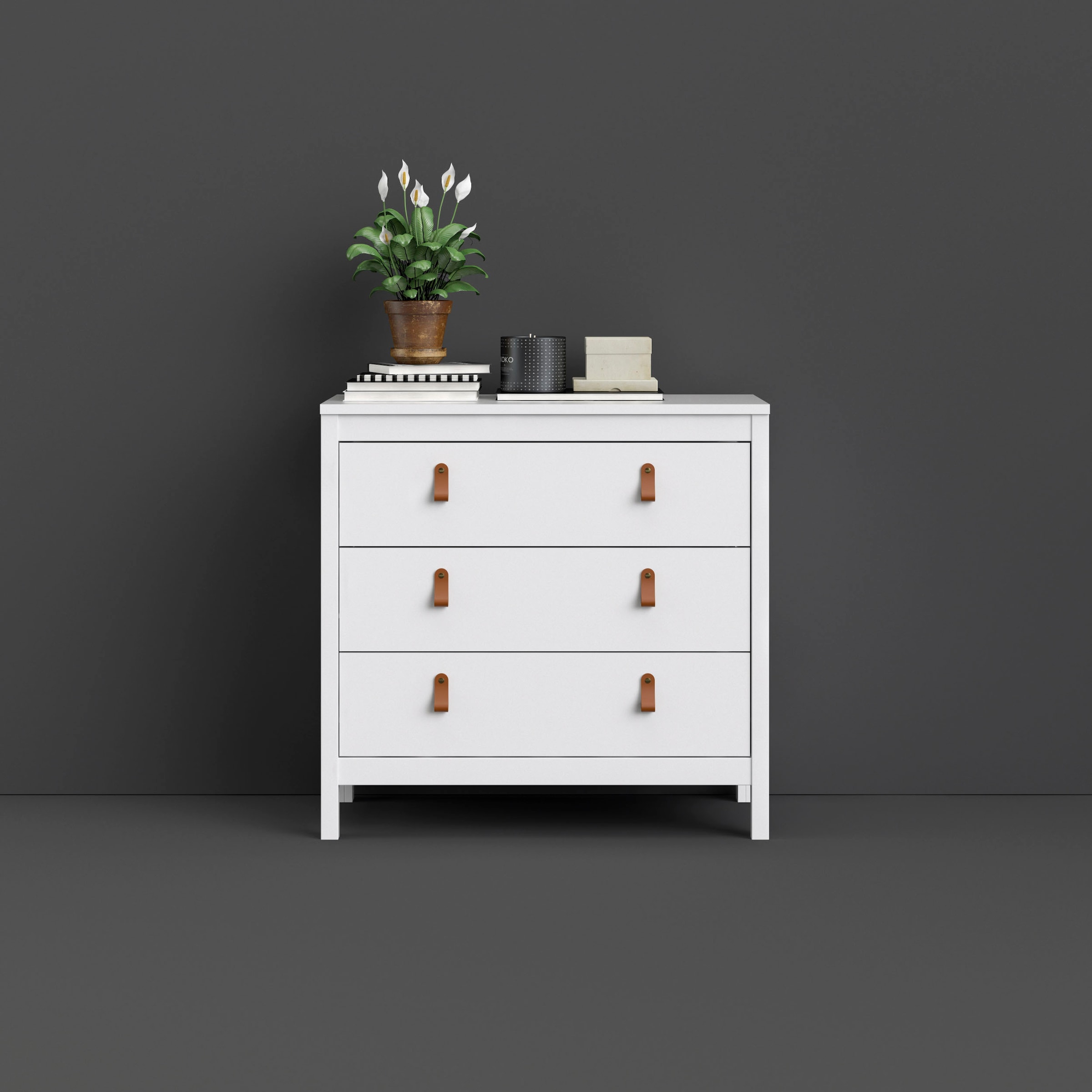 Home affaire Kommode »Madrid, Aufbewahrung, Schubladenschrank, Stauraum«, mit 3 Schubladen, Breite 82,3 cm