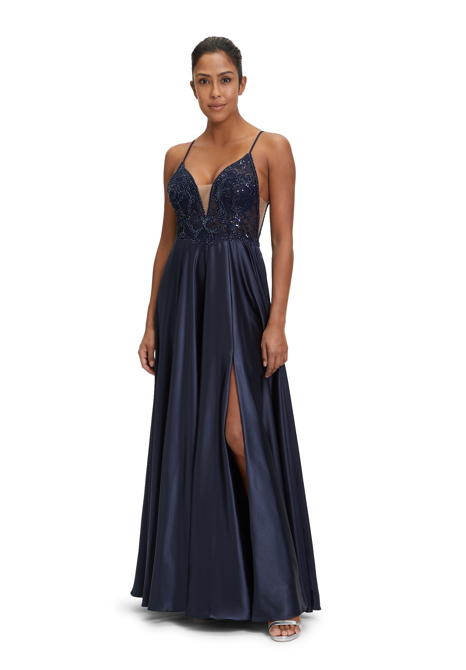 Vera Mont Abendkleid "Vera Mont Abendkleid mit Placement", Effektgarn