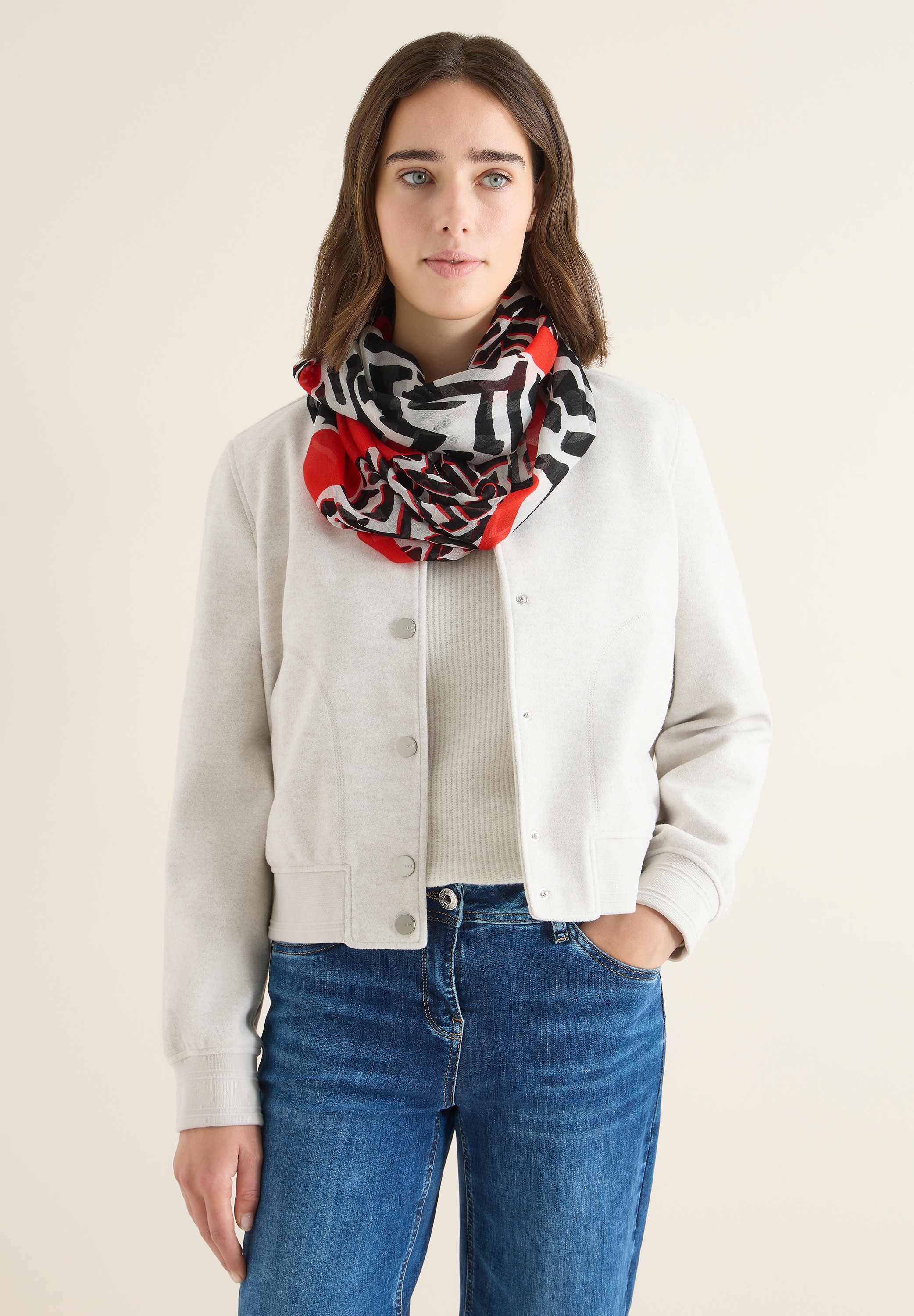 Cecil Loop mit grafischem Muster günstig online kaufen