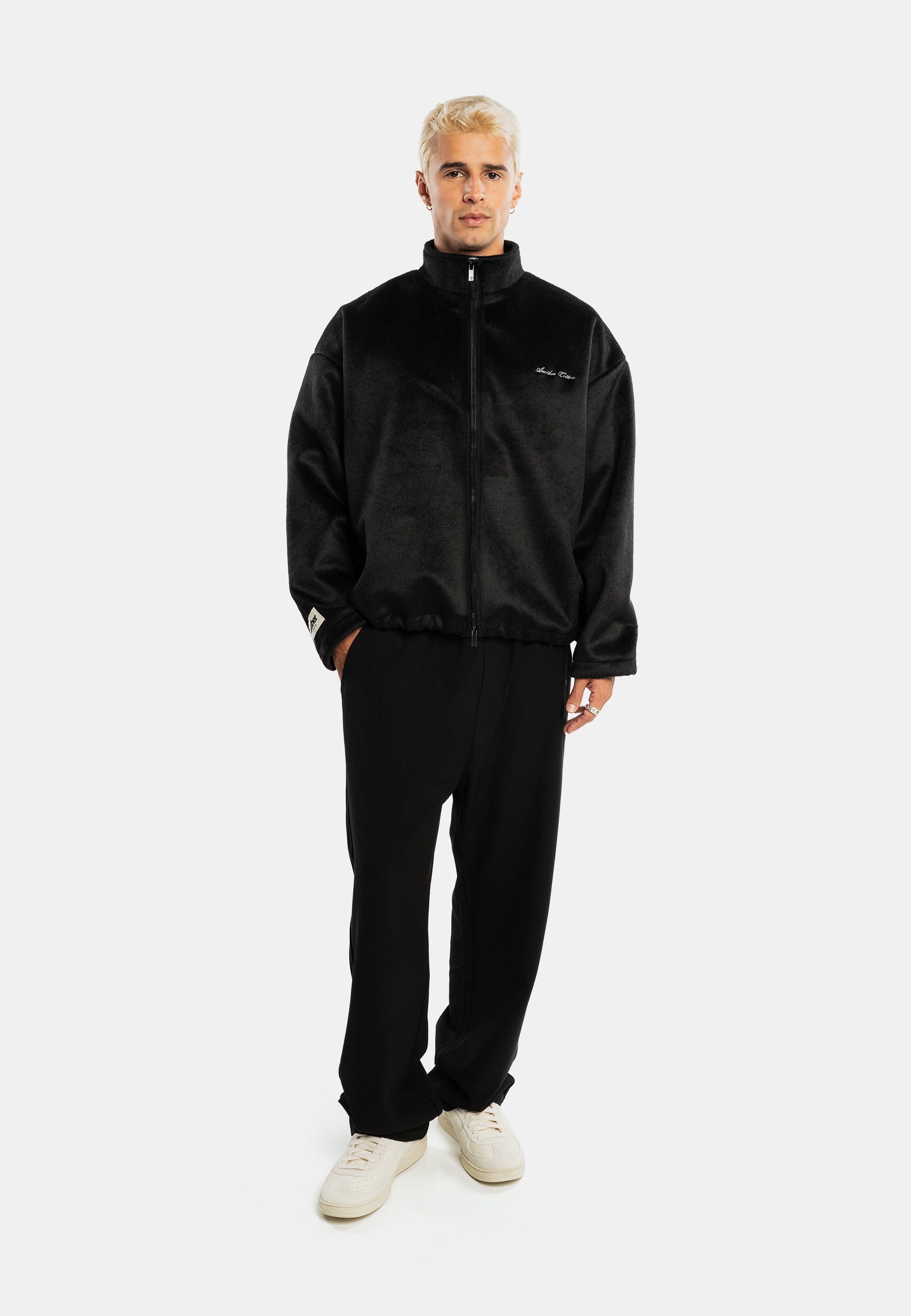 Another Cotton Lab Fleecejacke »Another Cotton Lab Another Premium Fleece Zip Jacket« 1 Stk. tlg. ohne Kapuze