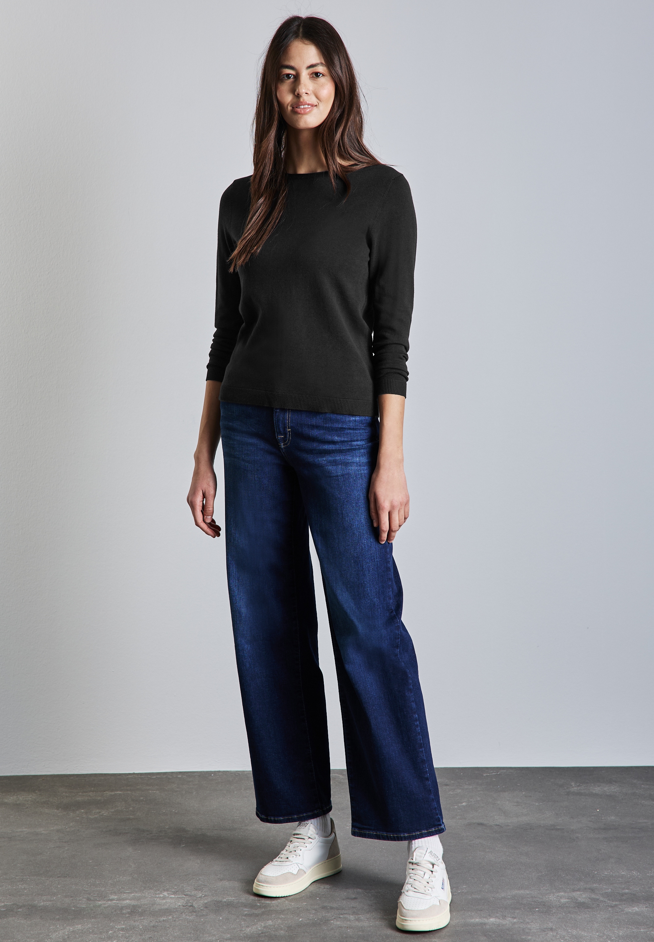 STREET ONE Strickpullover, mit U-Boot-Ausschnitt