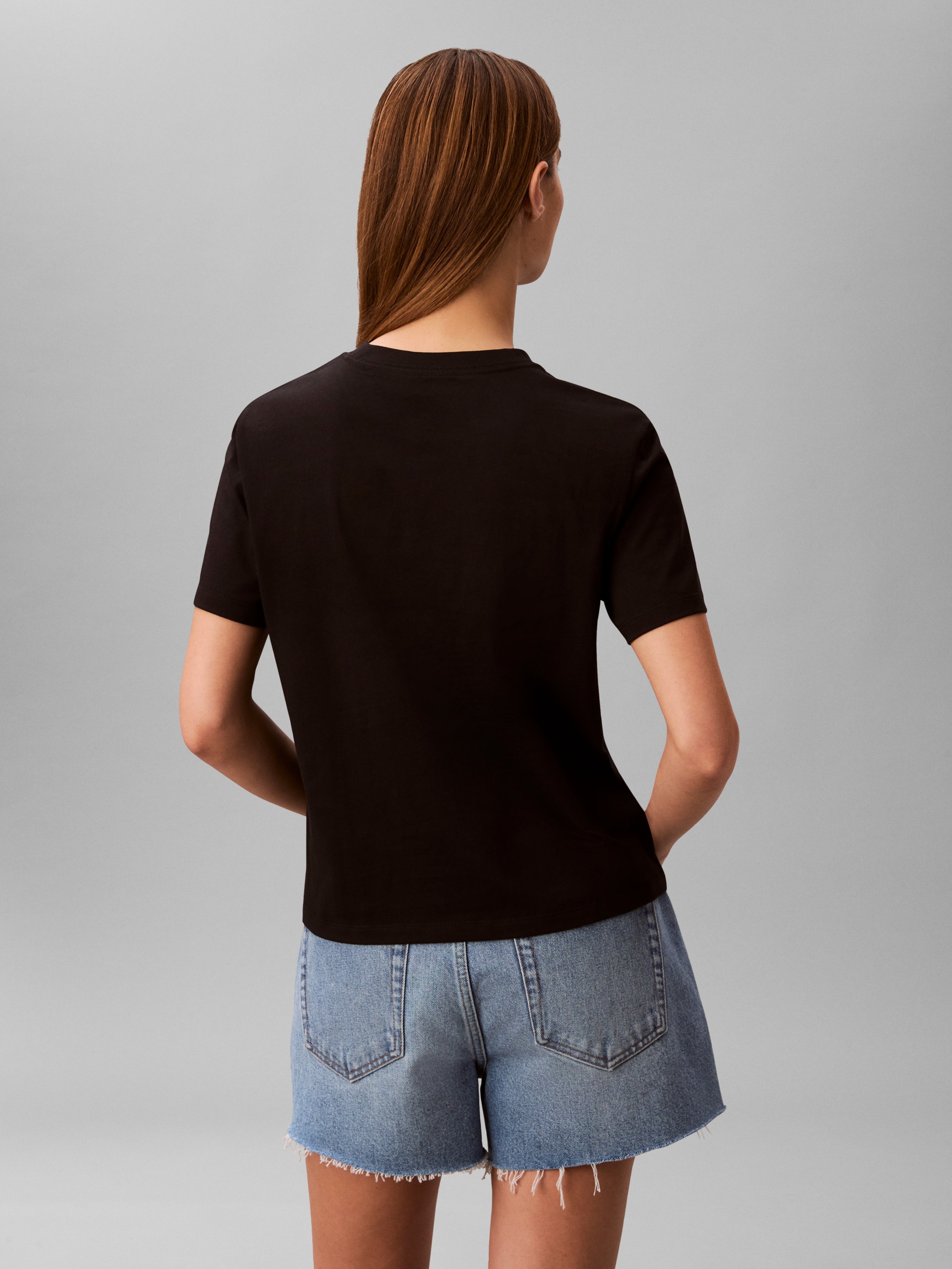 Calvin Klein Jeans T-Shirt "CLASIC MONOLOGO TEE" Regular fit mit Rundhalsau günstig online kaufen