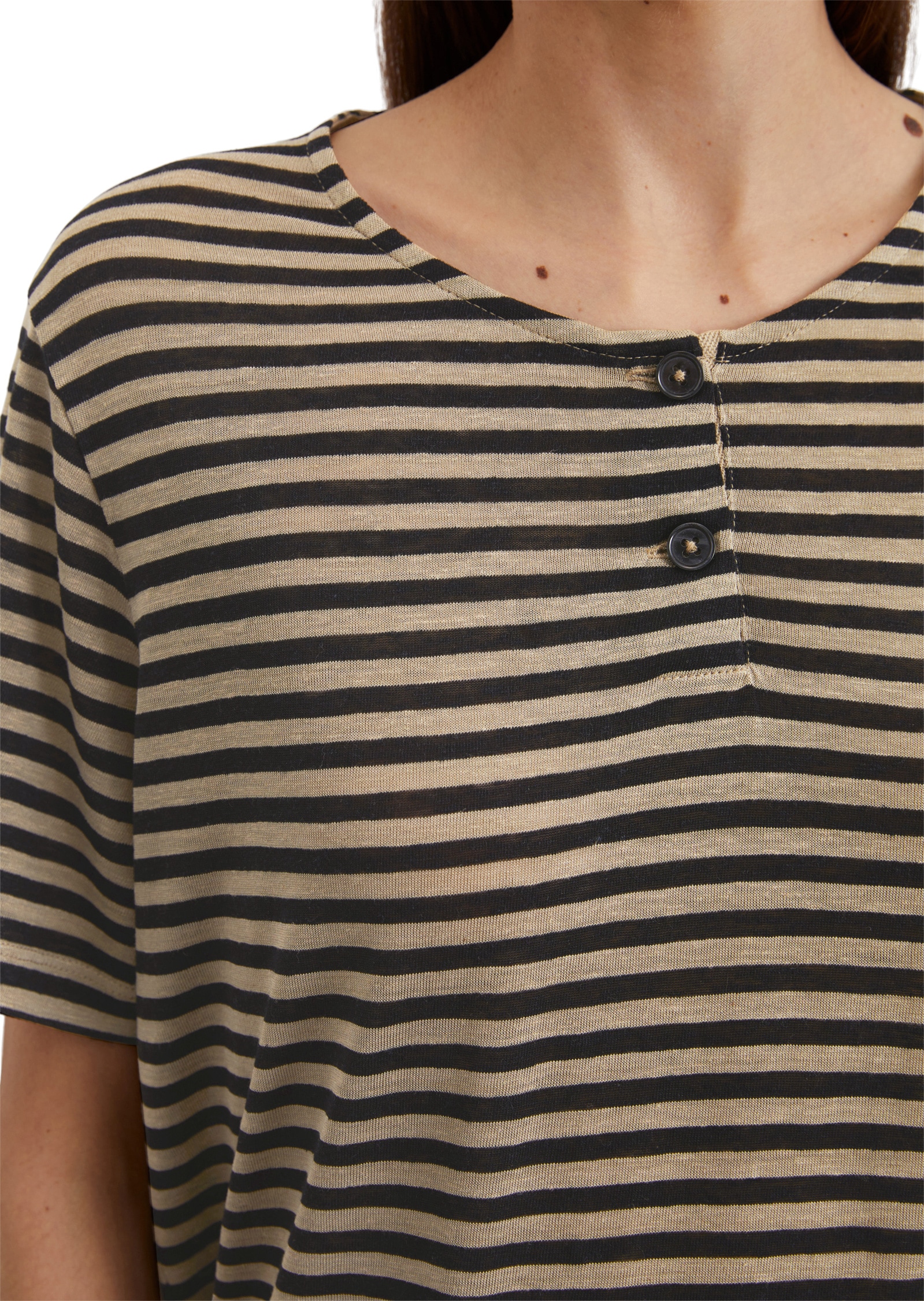Marc O'Polo T-Shirt »aus TENCEL™ Lyocell-Leinen-Mix«