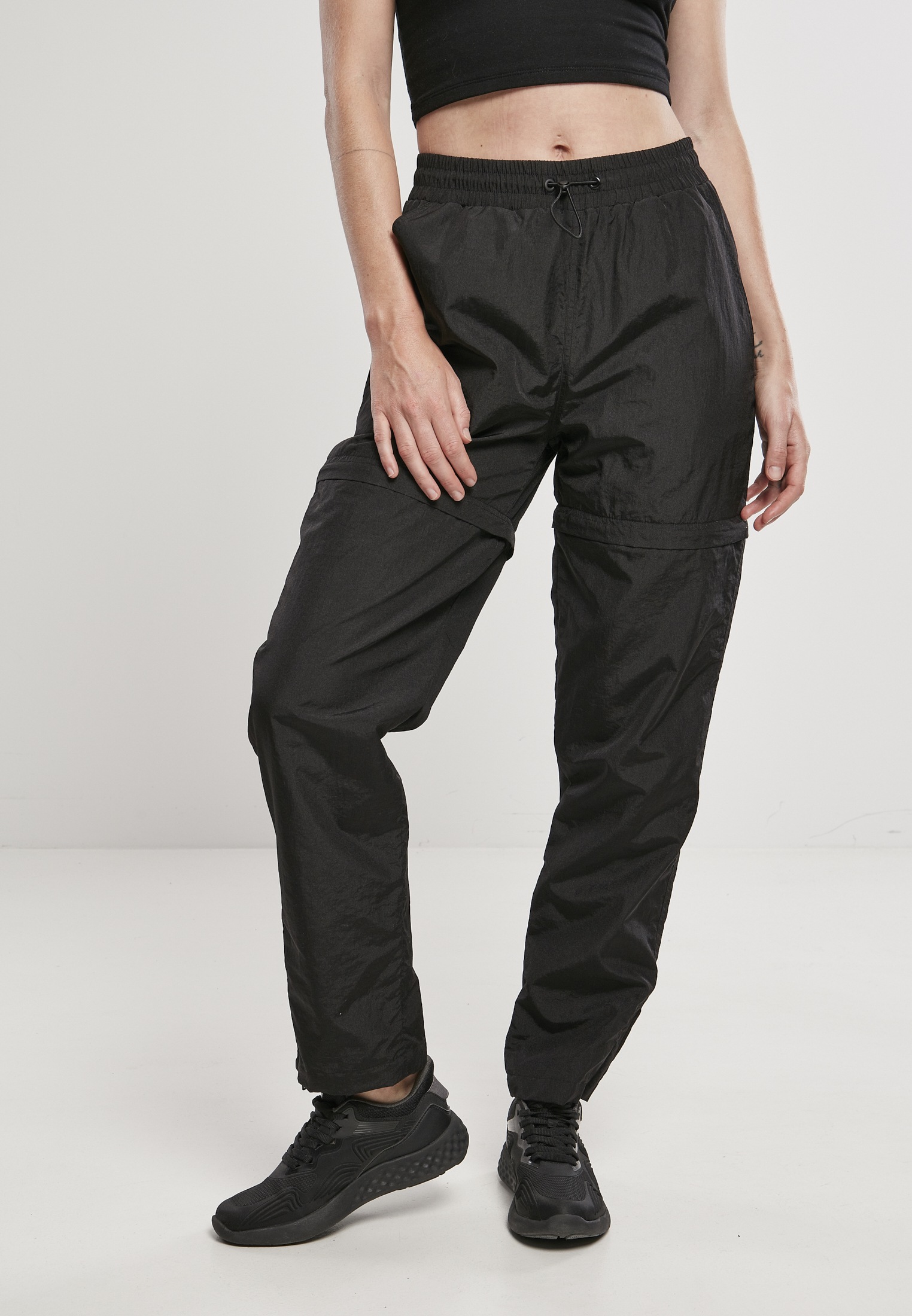 URBAN CLASSICS Stoffhose Nylon ▷ Zip Pants«, Shiny tlg.) | Ladies BAUR »Frauen für (1 Crinkle