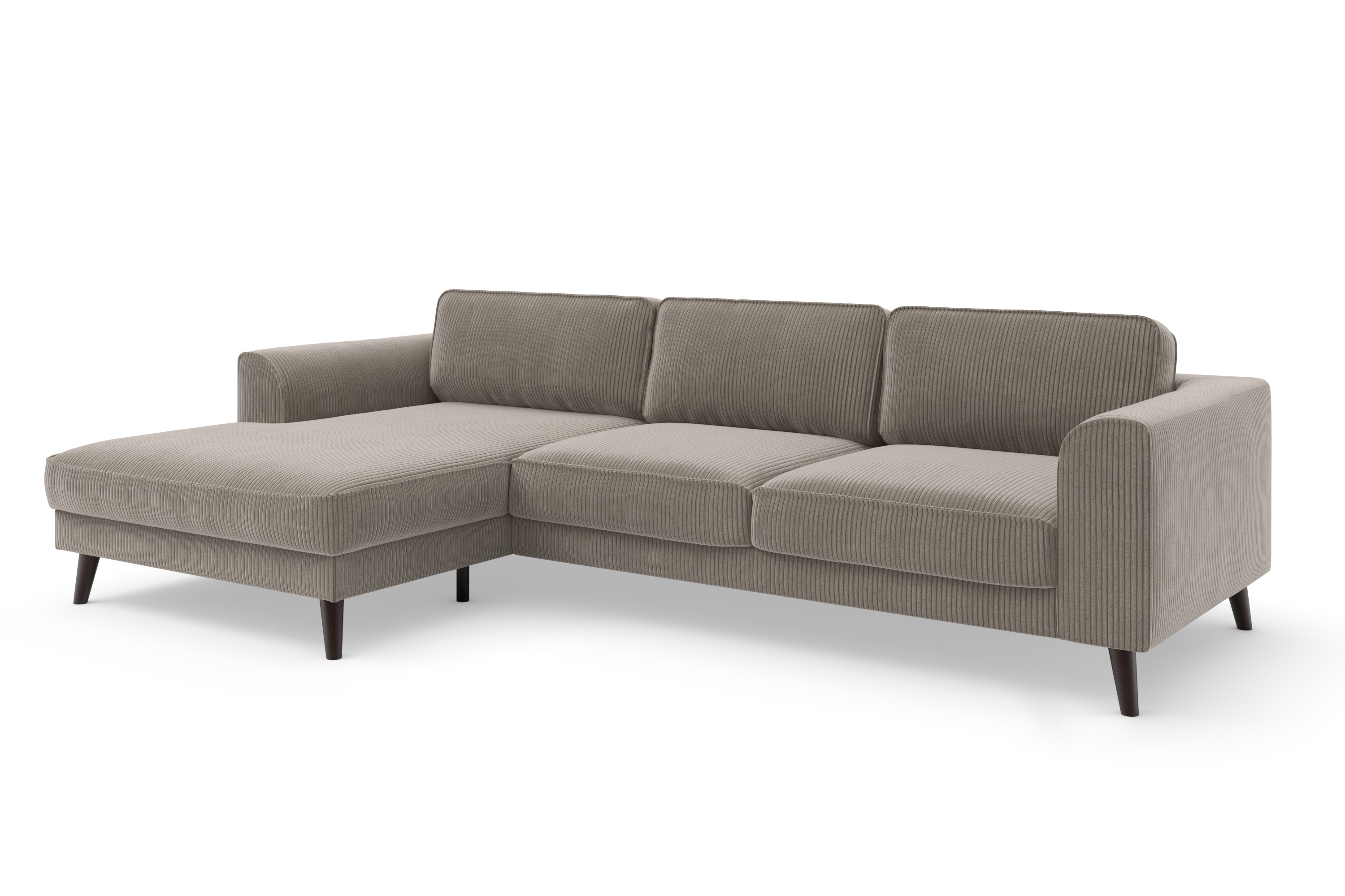 Thumbnail - TRENDMANUFAKTUR Ecksofa "Lumber Jack, elegantes Designsofa, zeitlos modern, hoher Sitzkomfort" wahlweise mit Bettfunktio...