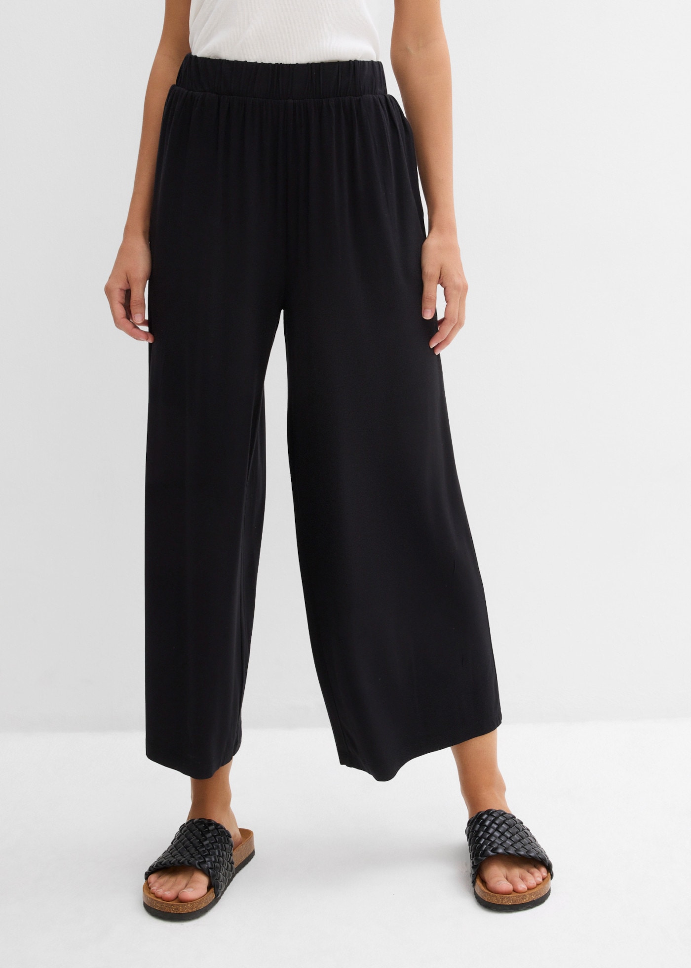 bonprix Culotte lockere Passform, aus Viskose und Elasthan, 7/8-Länge