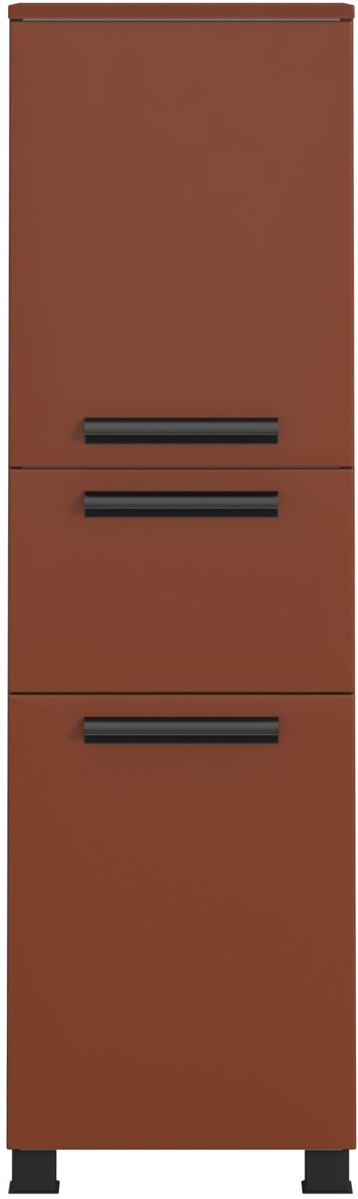 Thumbnail - welltime Midischrank "SALVADA, Midischrank 40 cm, gedämpfte Scharniere, Softclose" Rot, Front und Korpus aus hochwertige...