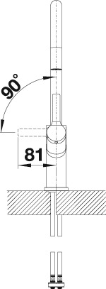 Blanco Küchenarmatur »CARENA« Hochdruck