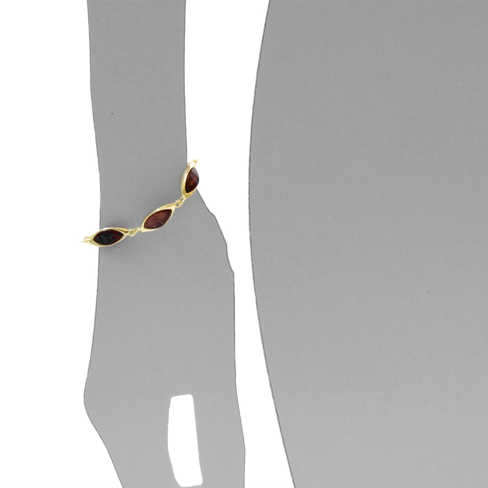 OSTSEE-SCHMUCK Armband »- Tonje - Silber 925/000, vergoldet - Bernstein«