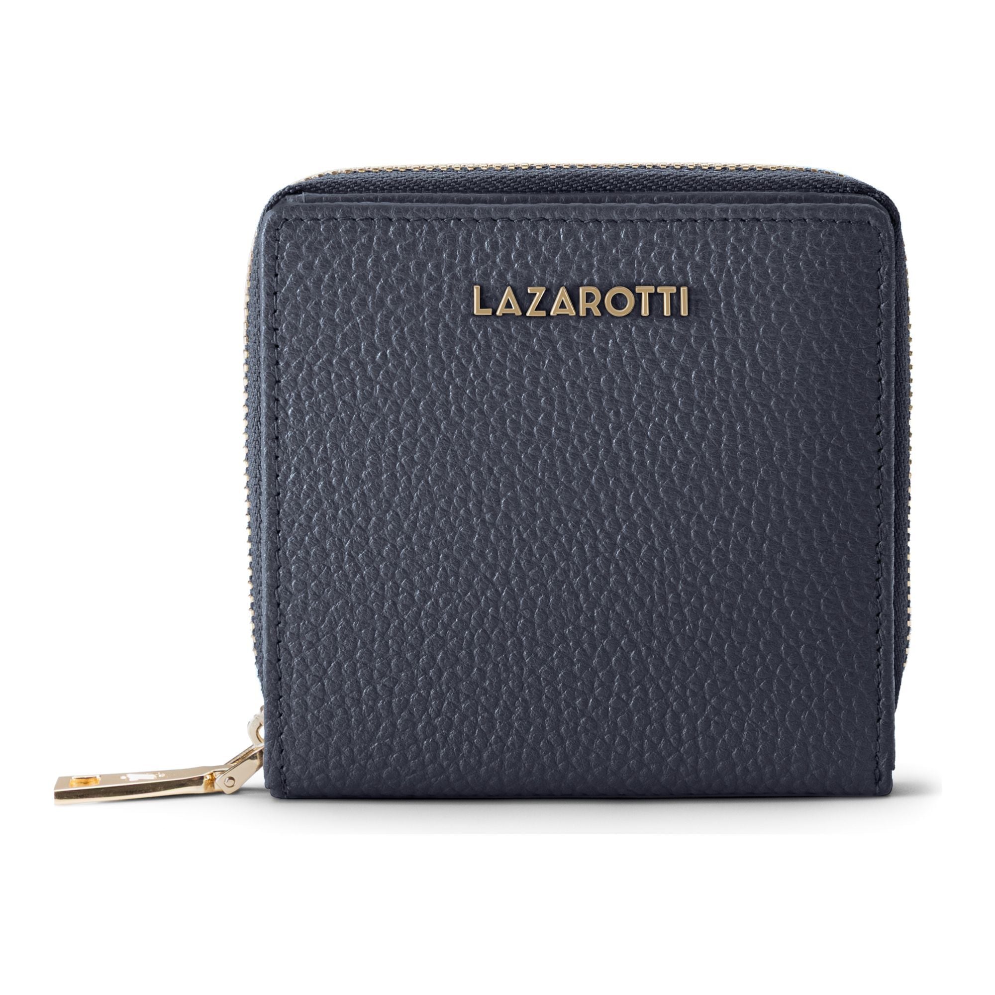 Lazarotti Geldbörse "Bologna Leather Medium Zip-Around Geldbörse Leder 10 cm"