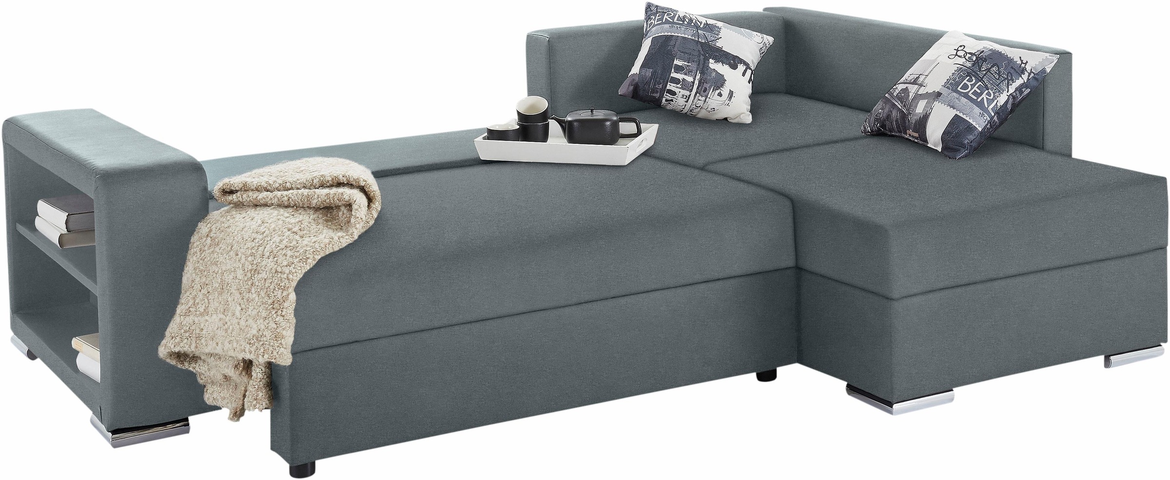 COLLECTION AB Ecksofa "John L-Form" mit Bettfunktion, Bettkasten und integr günstig online kaufen