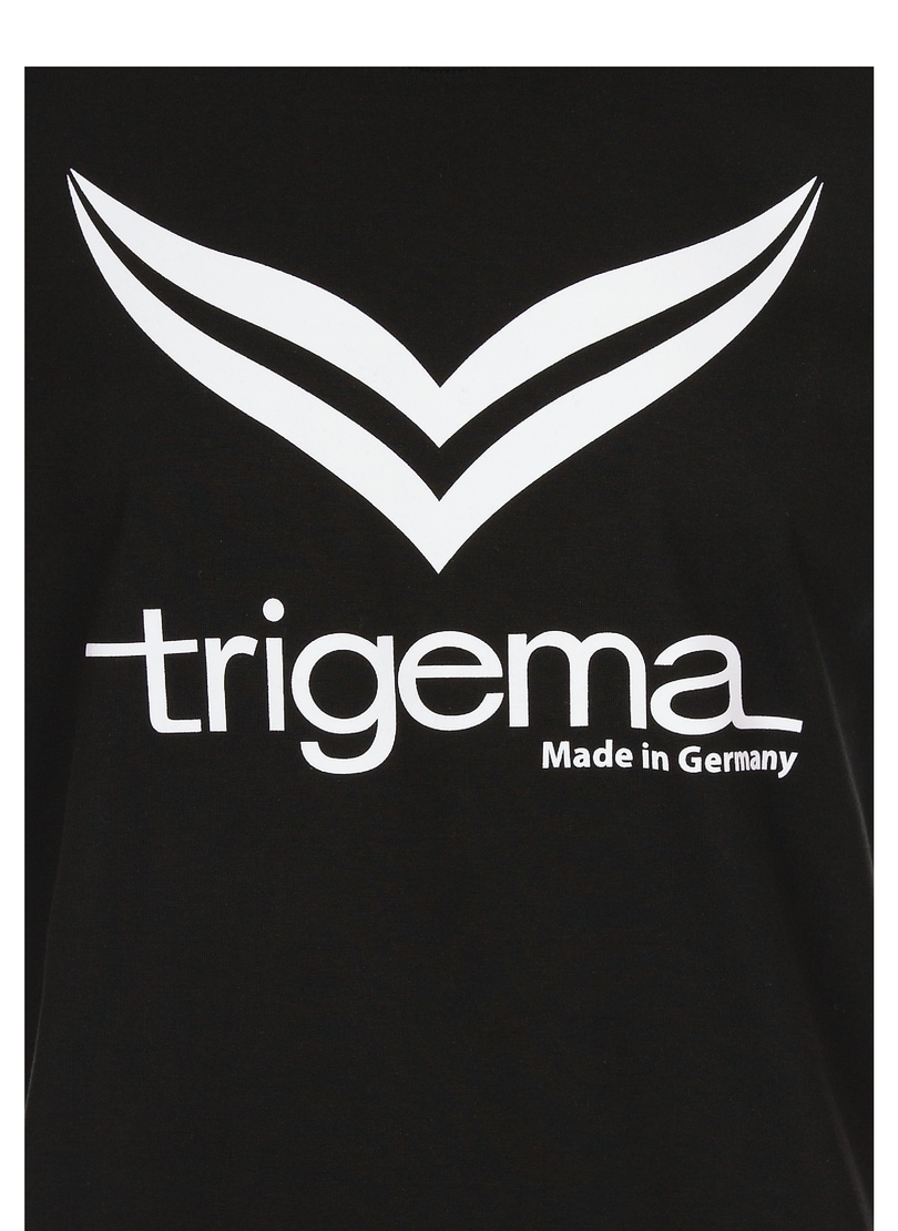 Trigema T-Shirt »TRIGEMA T-Shirt mit TRIGEMA-Logo«, (1 tlg.)