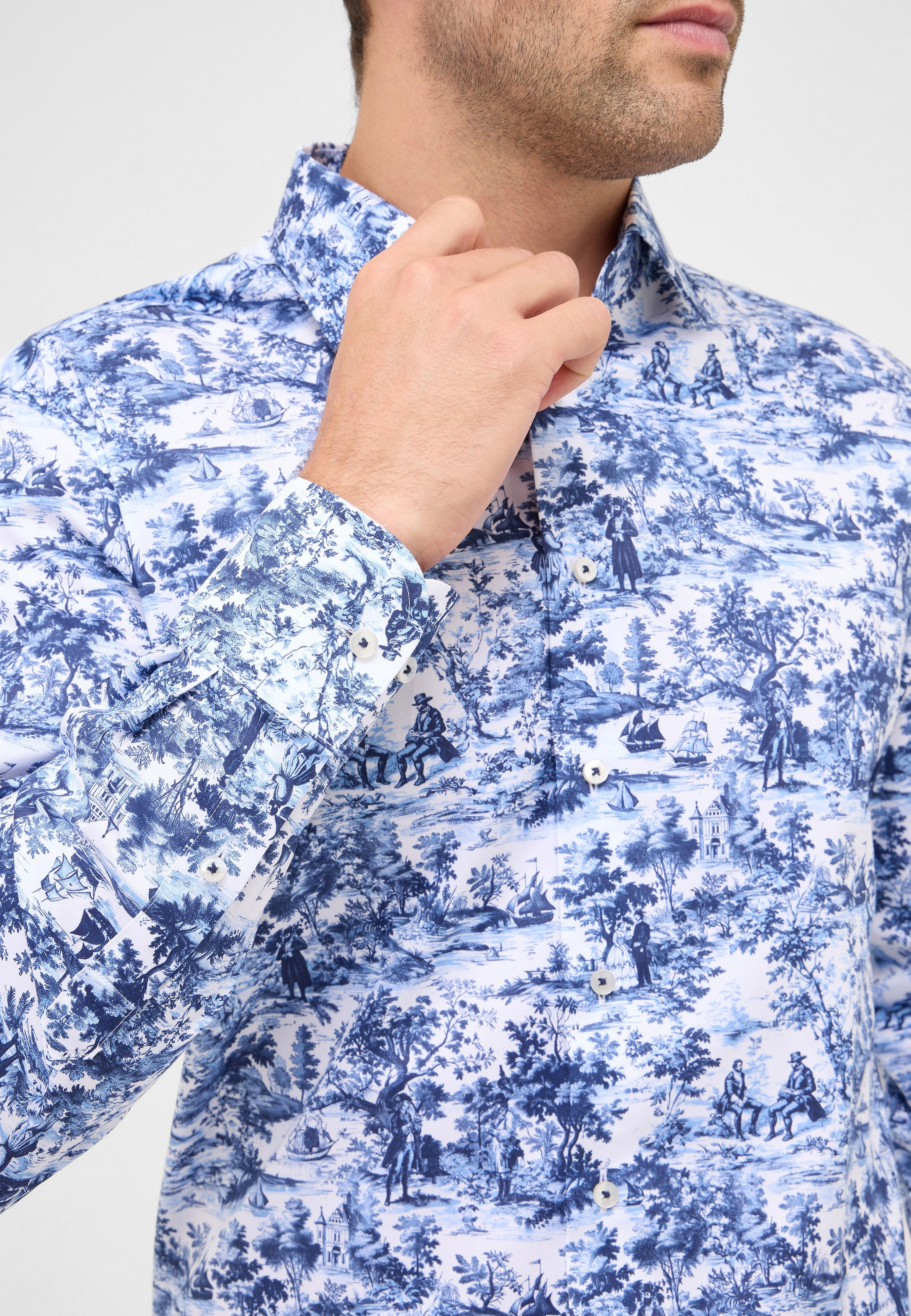 Eterna Langarmhemd »MODERN FIT«, NON IRON (bügelfrei)