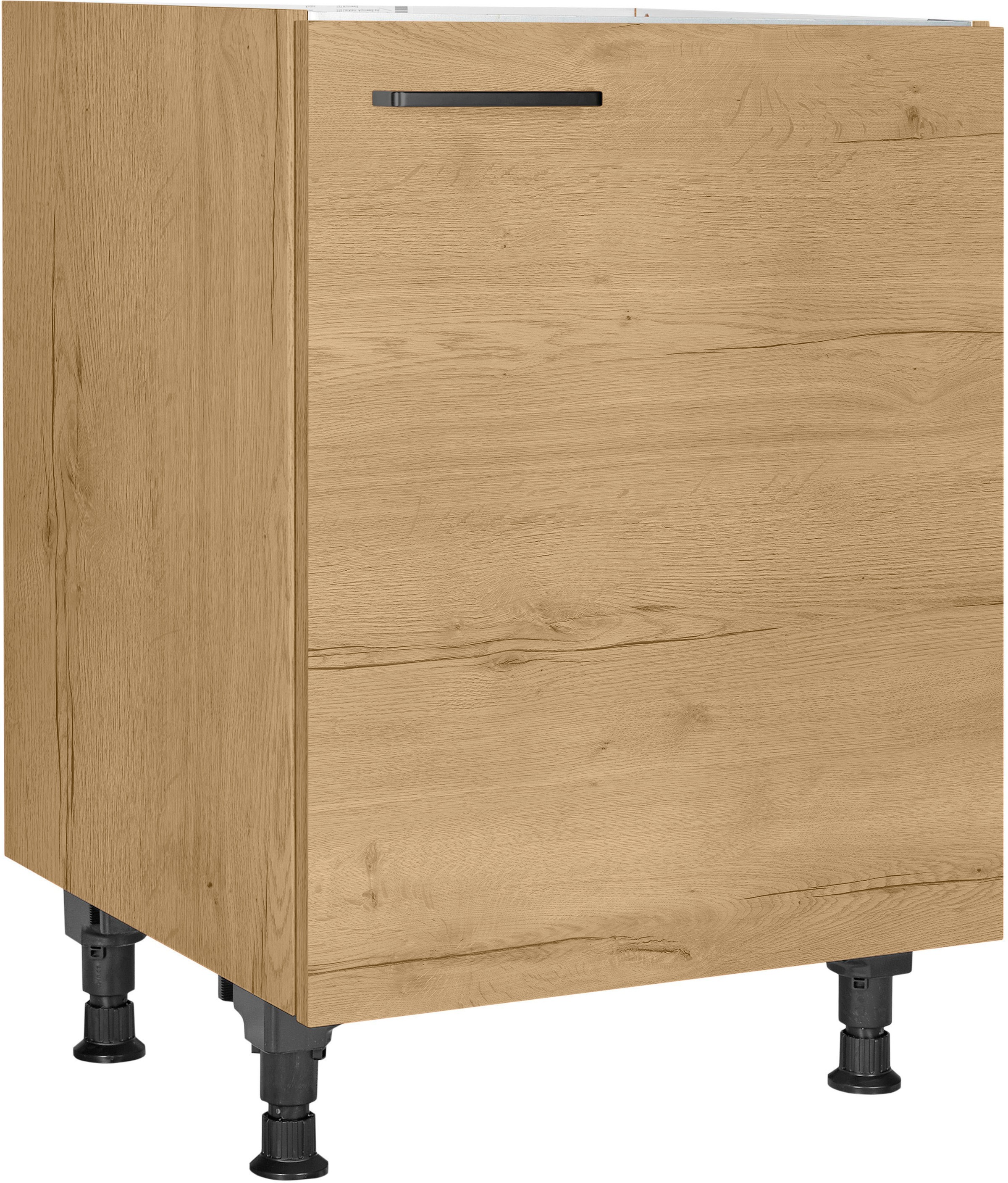 nobilia Spülenschrank ""MIAMI", Ausrichtung wählbar, vormontiert, in den Breiten" 45 und 60 cm, mit höhenverstellbaren Sockelfüßen
