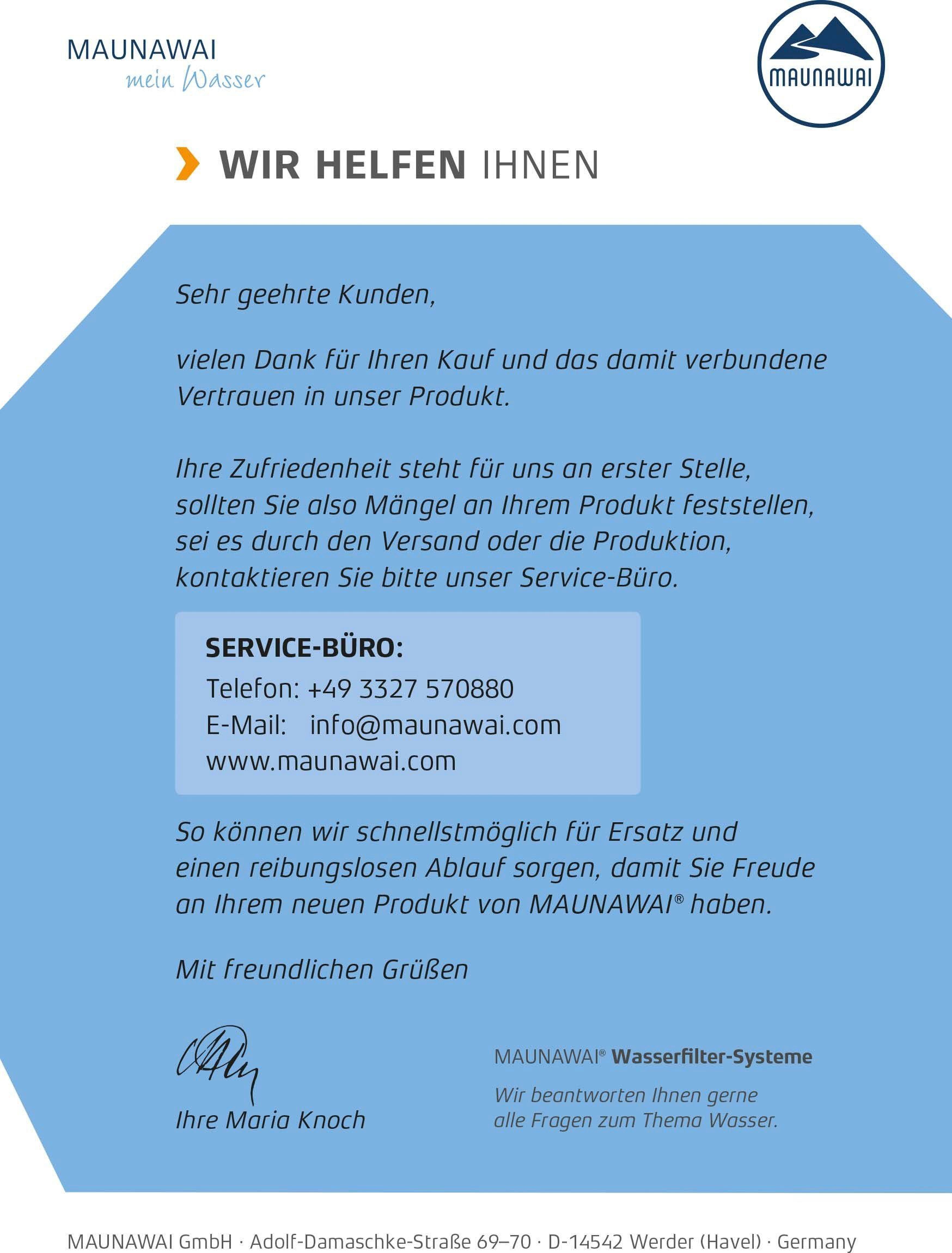 Thumbnail - Maunawai Wasserfilter "KINI", Halbjahrespaket