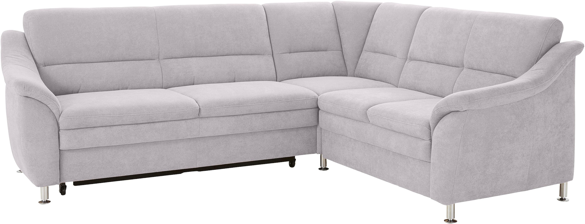 sit&more Ecksofa »Cardoso L-Form«, mit Federkern, wahlweise mit Bettfunktion und Schubkasten