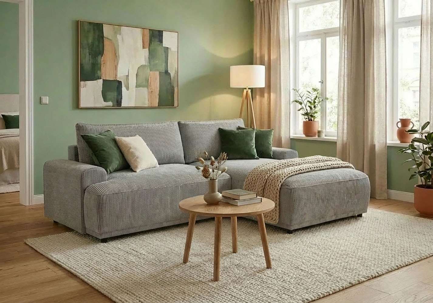 TRENDMANUFAKTUR Ecksofa "Fordon, Schlafsofa mit Bettkasten, Couch in L-Form günstig online kaufen