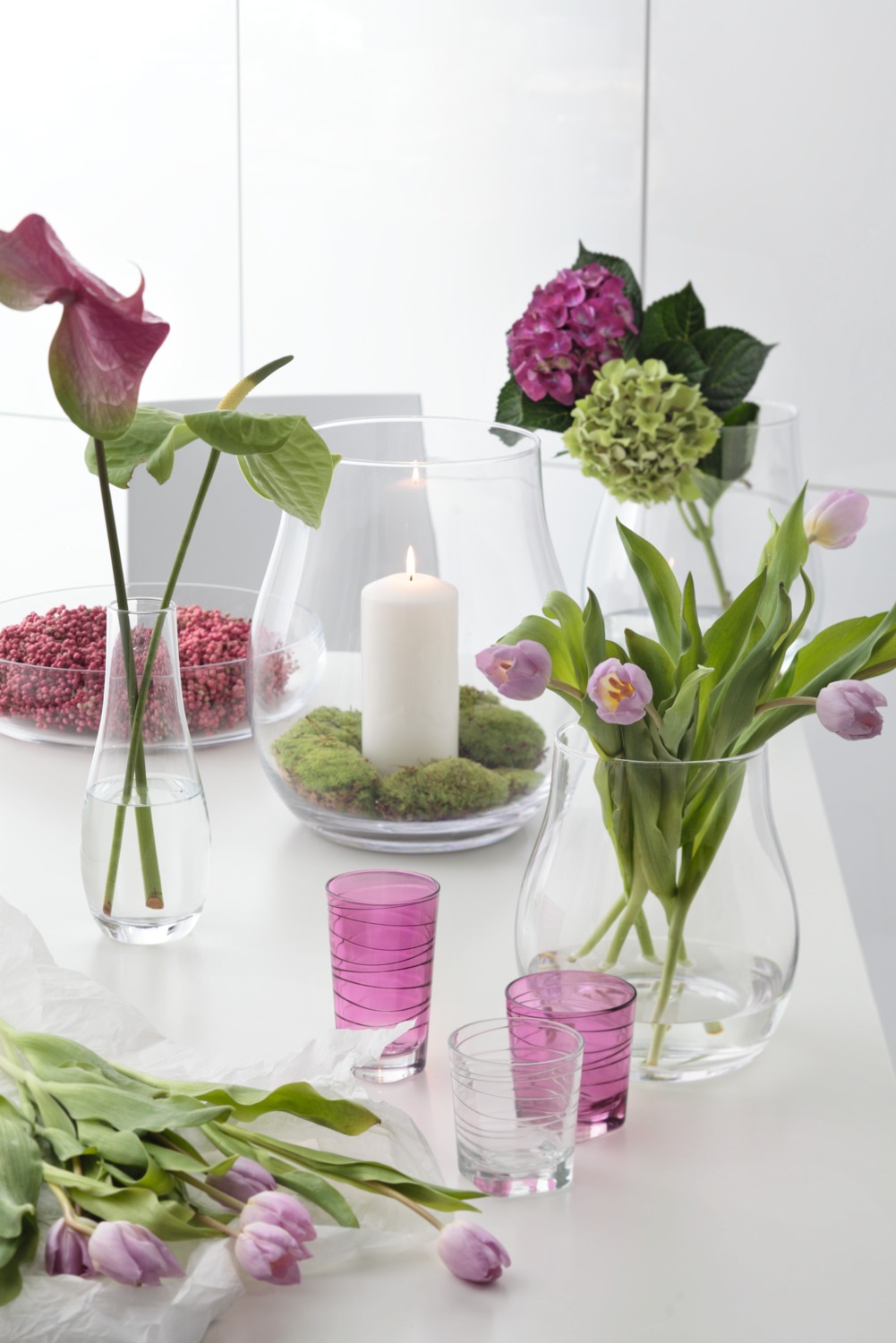 LEONARDO Windlicht "Kerzenhalter GIARDINO, für Stumpenkerzen" Vase aus Glas günstig online kaufen