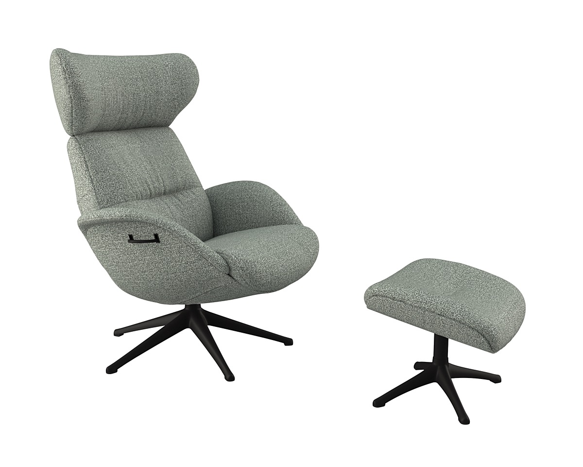 Thumbnail - FLEXLUX Relaxsessel "Fernsehsessel More, ergonomisch, drehbar, robuster Fuß, Scandi", Premium Komfort, Rücken- & Kopftei...